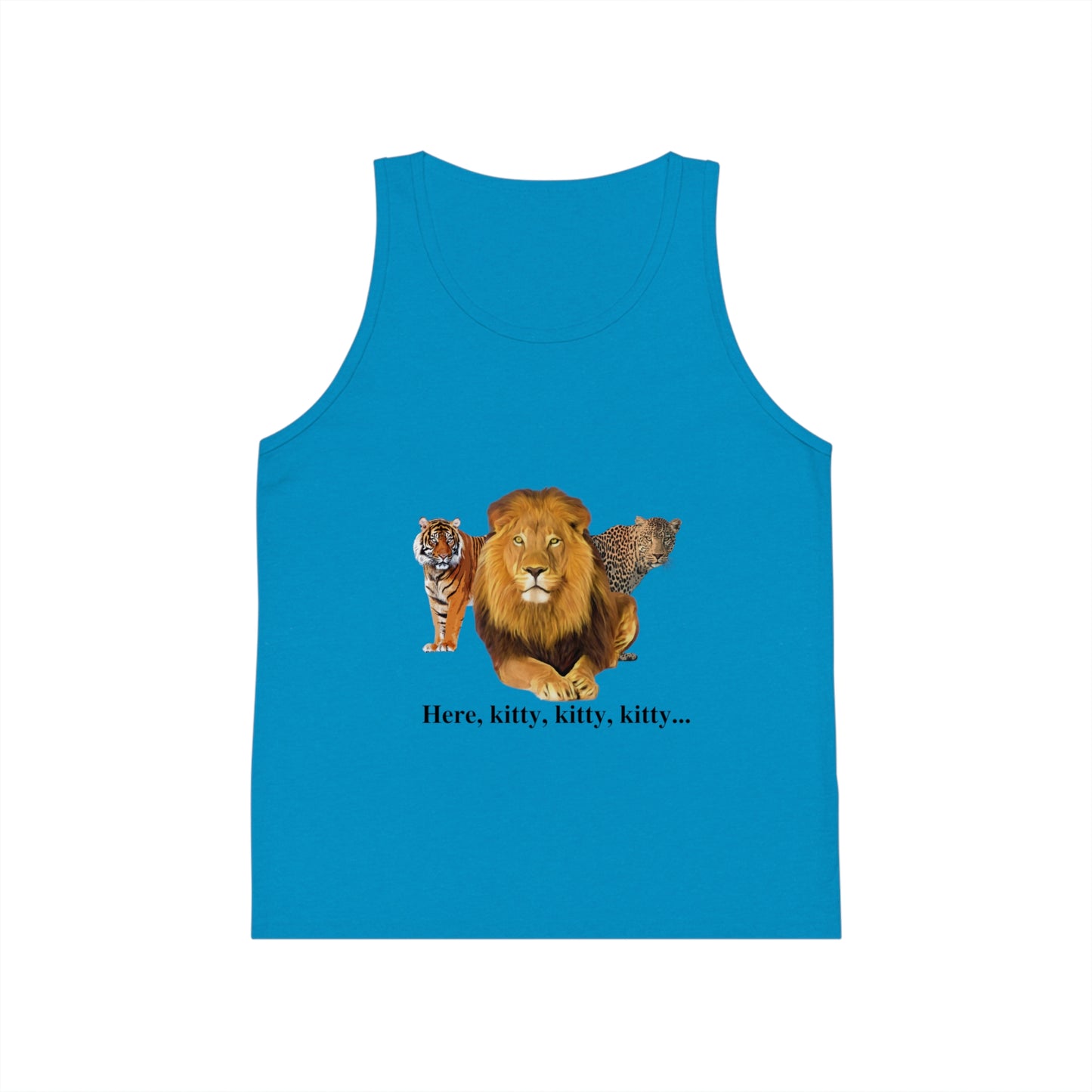 Kid's Big Cats Lion Jersey Tank Top