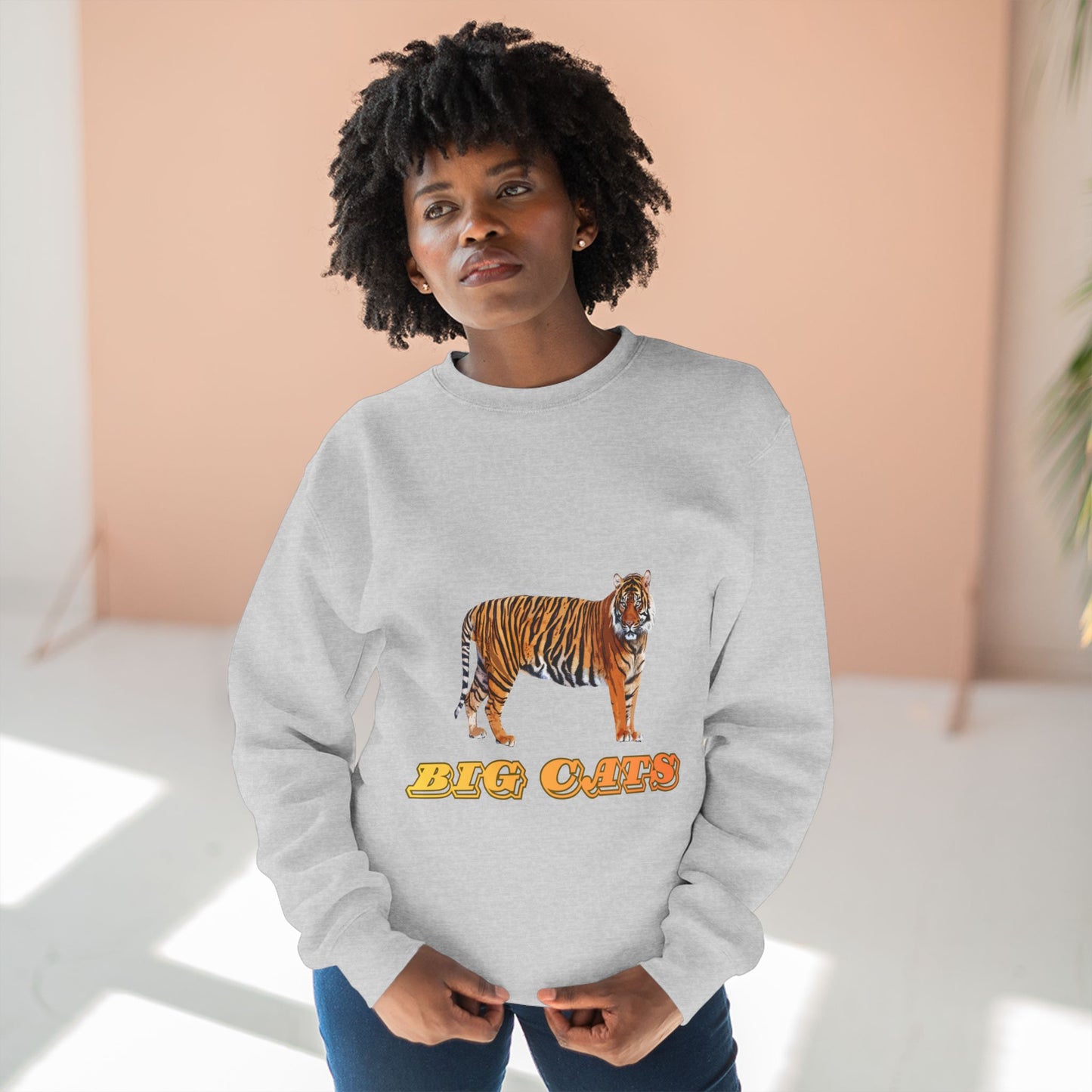 Unisex Premium Tiger Big Cats Crewneck Sweatshirt