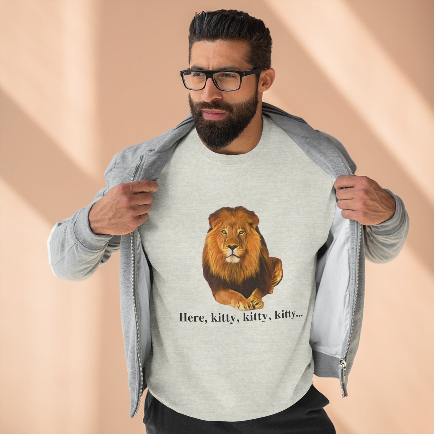 Unisex Premium Lion Big Cats Crewneck Sweatshirt