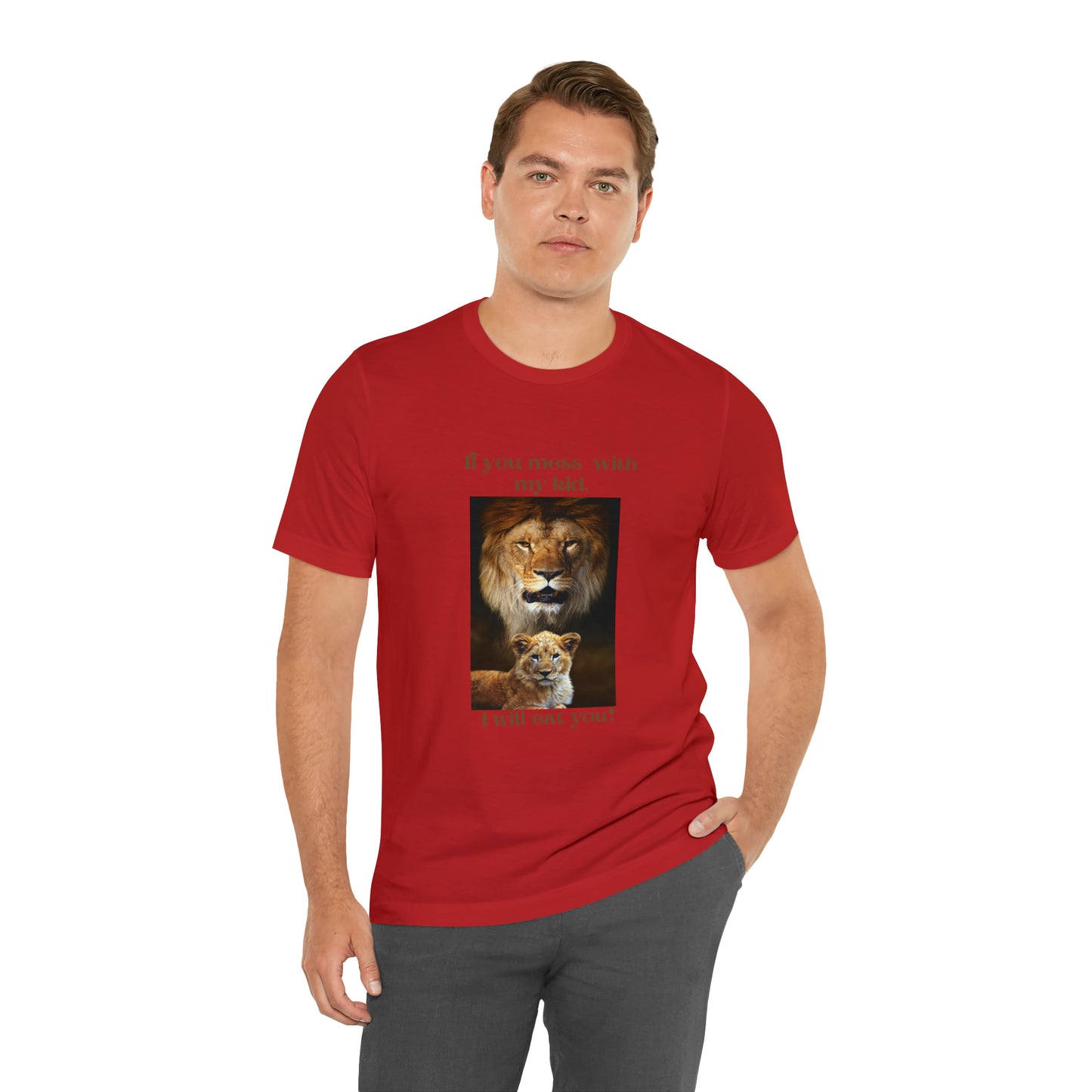 Men's Lion and Cub Short Sleeve Tee