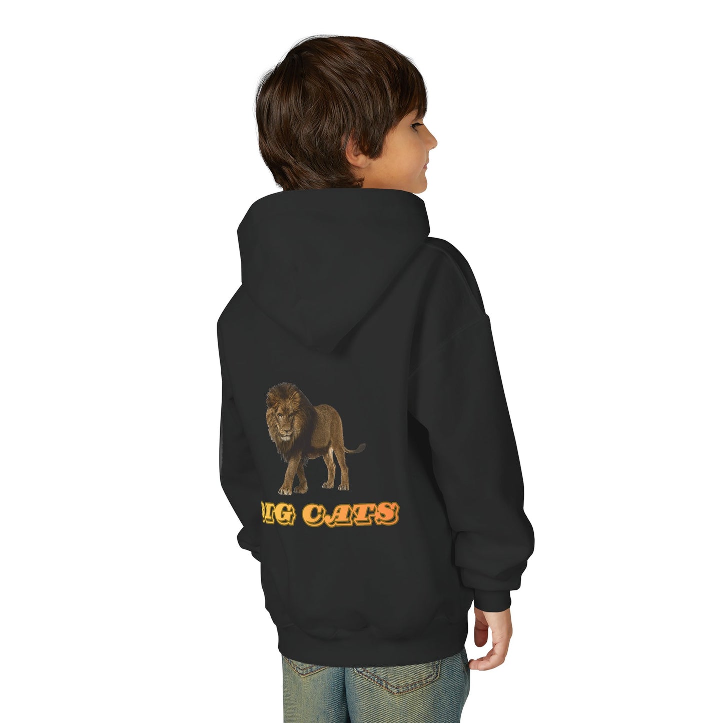 Youth Lion Big Cats Hooded Sweatshirt