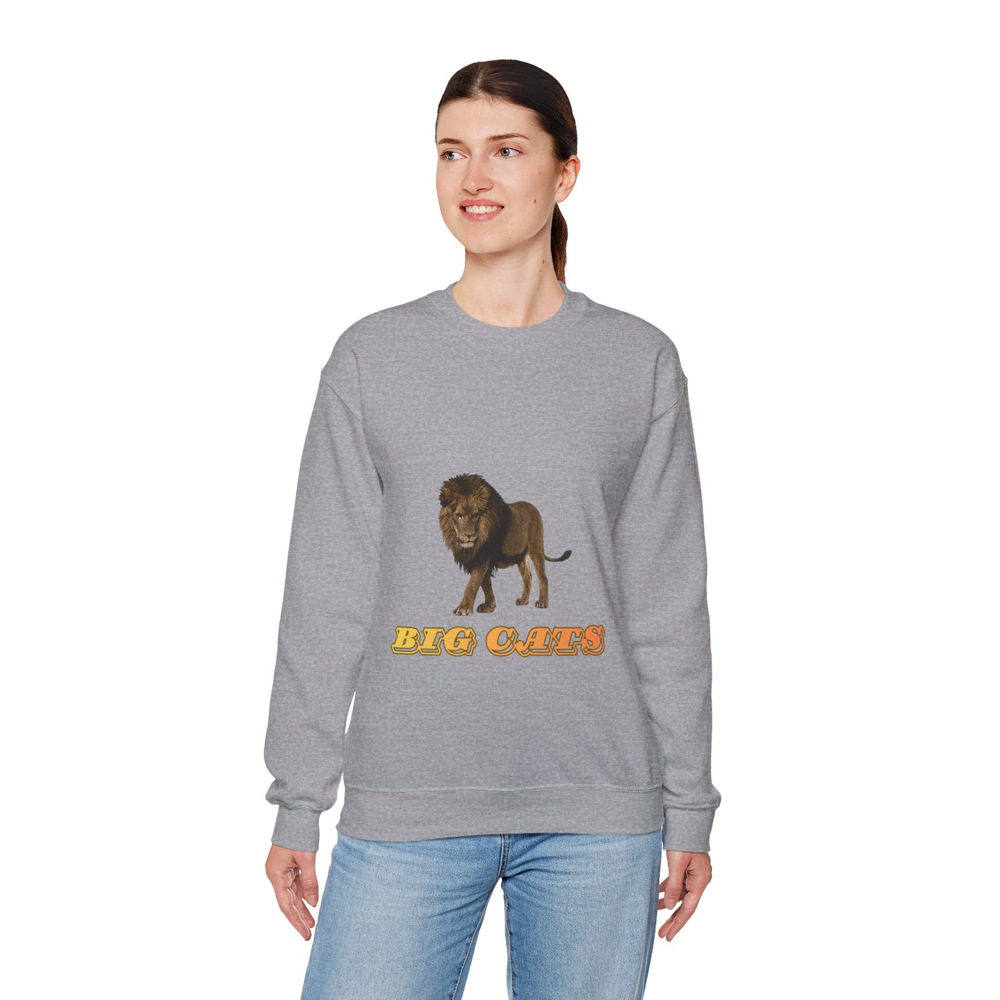 Unisex Lion Big Cats Crewneck Sweatshirt