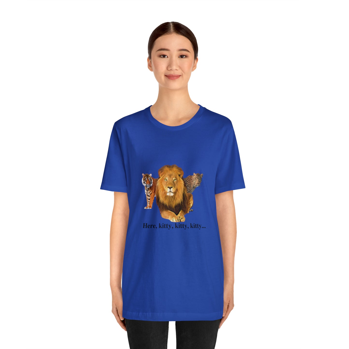 Unisex Big Cats Lion Short Sleeve Tee