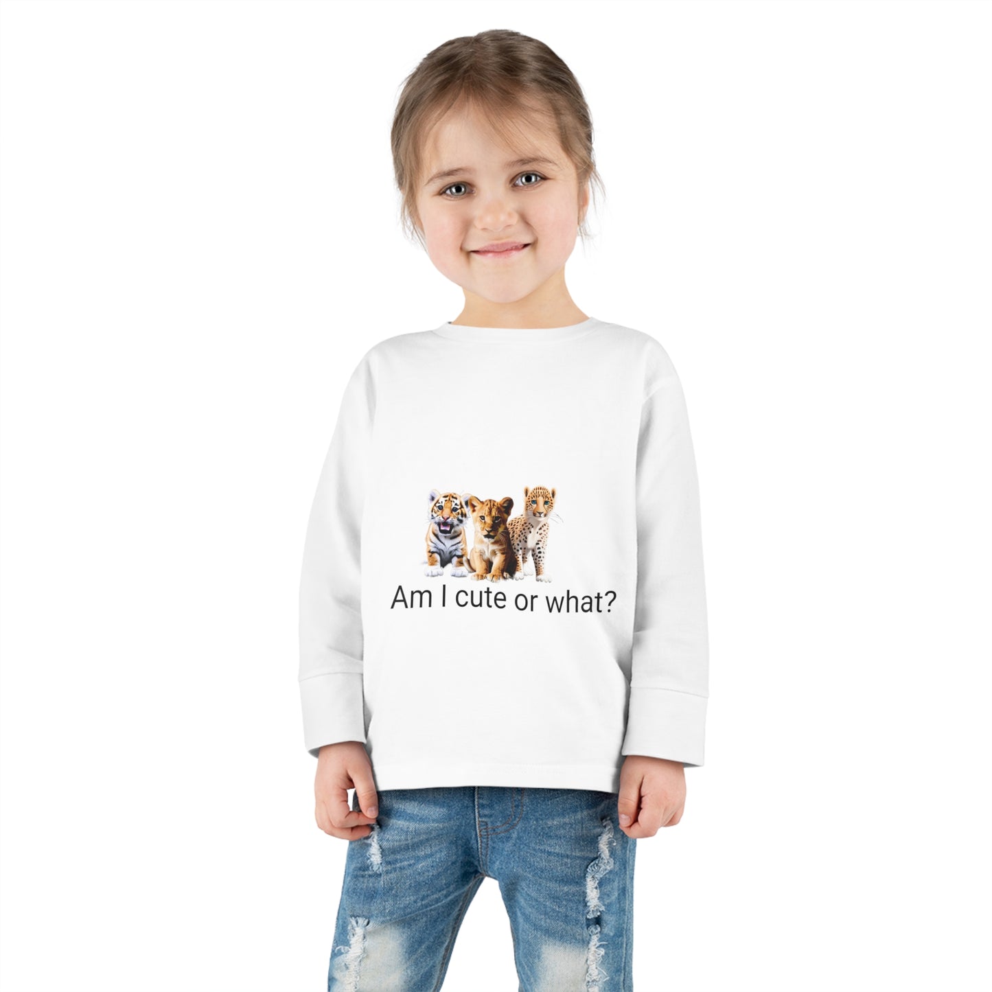 Toddler Little Cats Long Sleeve Tee