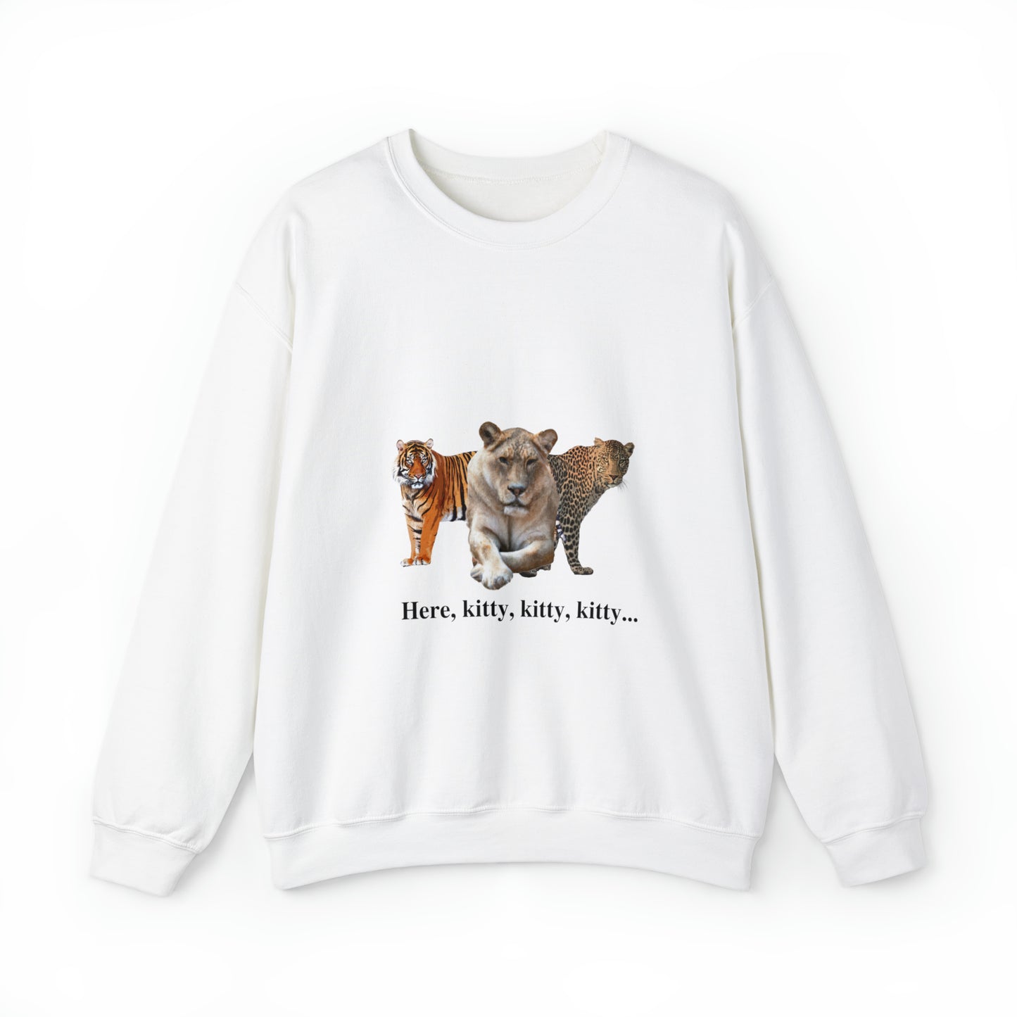 Unisex Big Cats Lioness Crewneck Sweatshirt