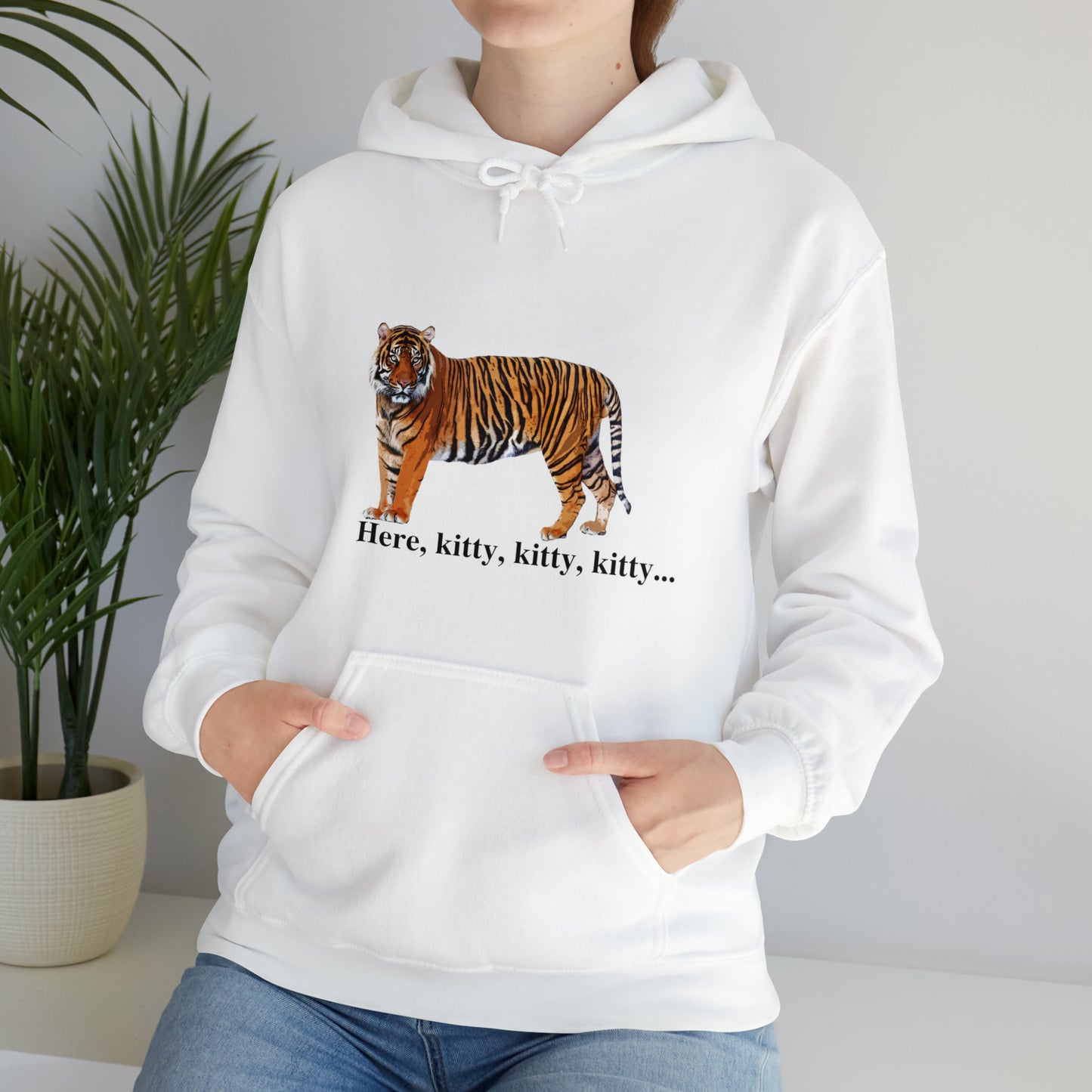 Unisex Tiger Big Cats Hooded Sweatshirt