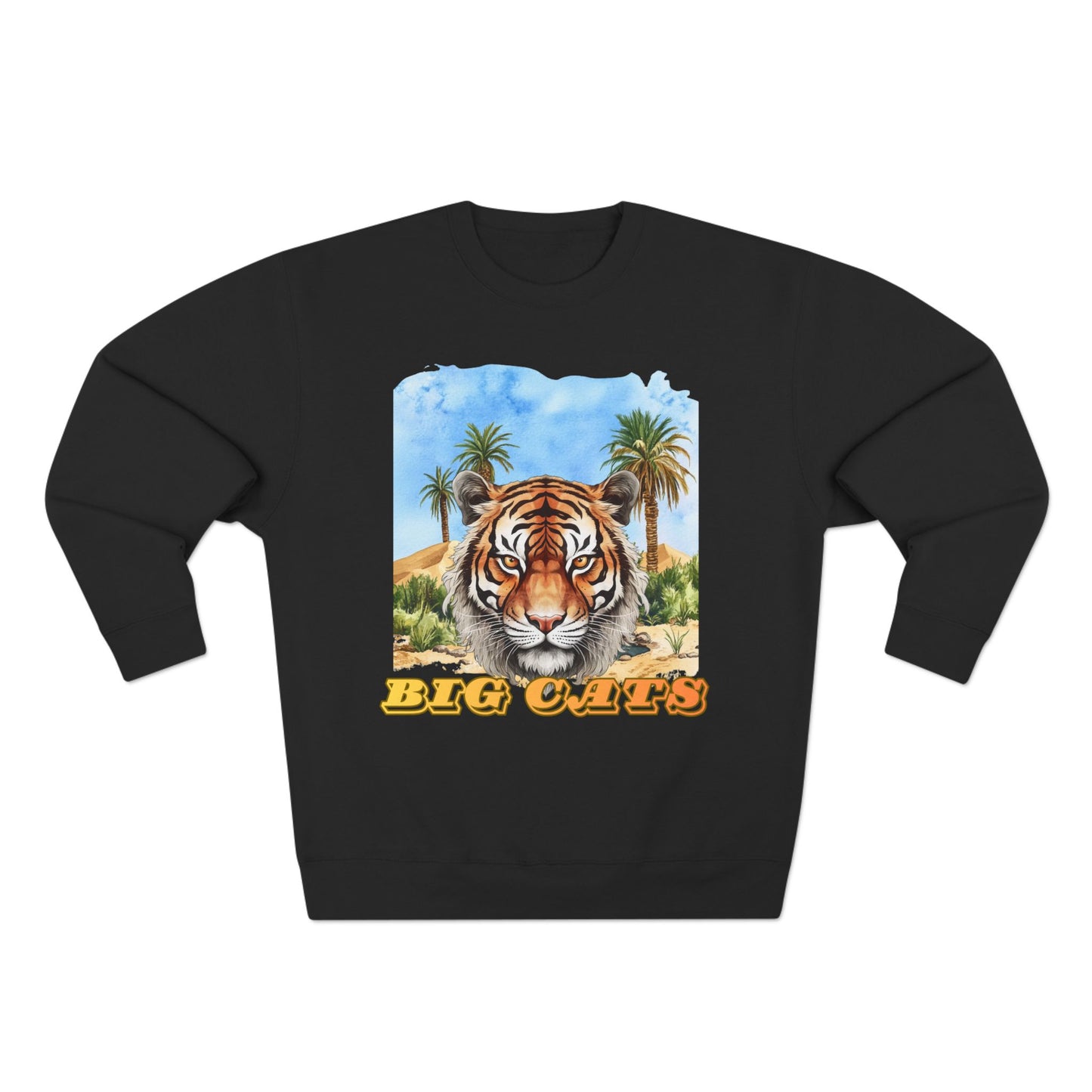 Men's Big Cats Tiger Premium Crewneck Sweatshirt