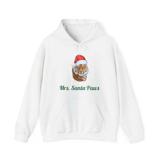 Tiger Mrs. Santa Paws Hooded Sweatshirt