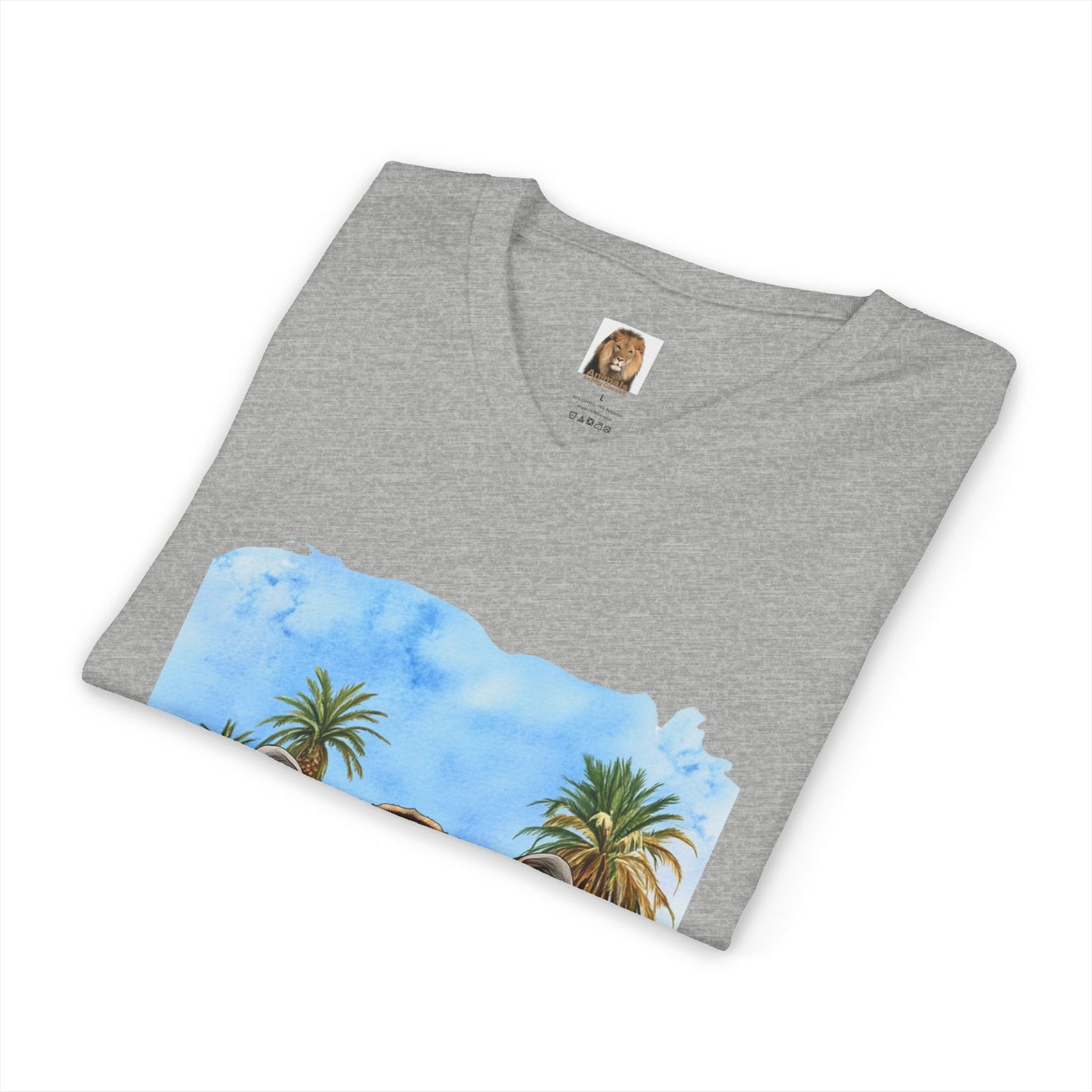 Men's Tiger Big Cats Short Sleeve V-Neck Tee
