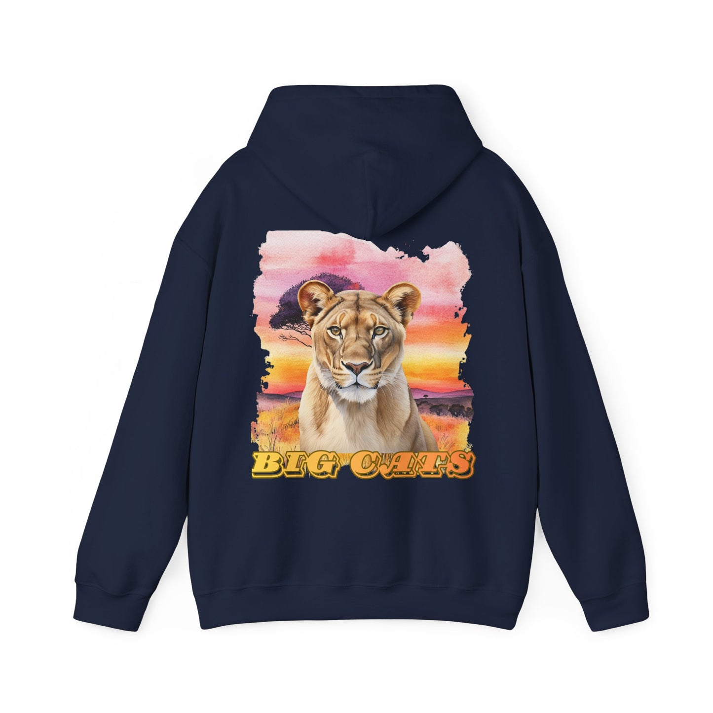 Women's Big Cats Lioness Hooded Sweatshirt