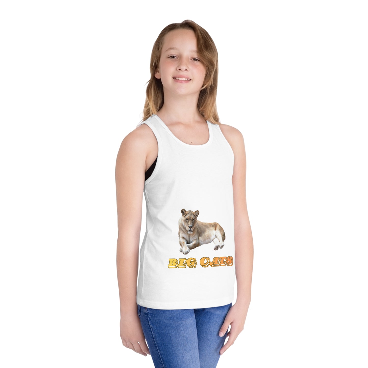 Kid's Lioness Big Cats Jersey Tank Top