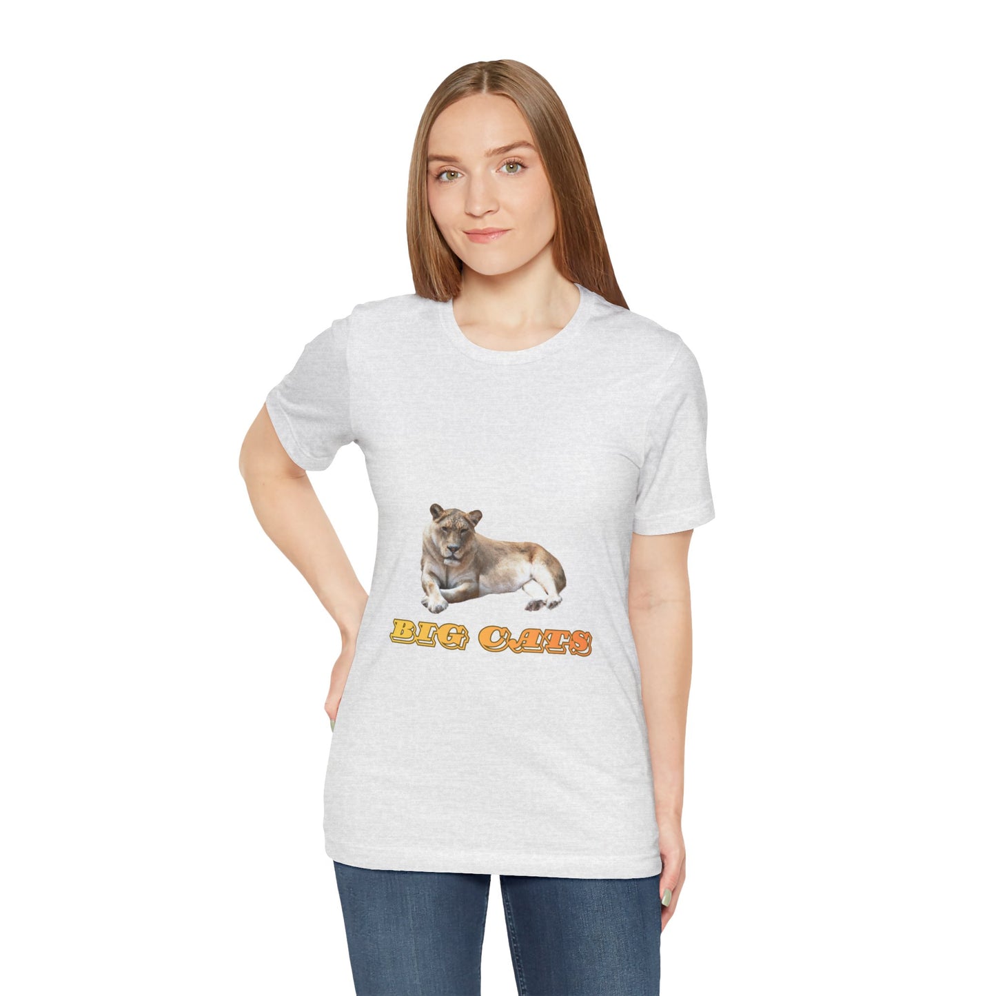 Unisex Lioness Big Cats Short Sleeve Tee