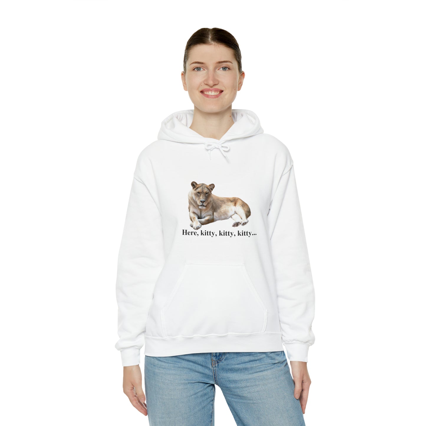 Unisex Lioness Big Cats Hooded Sweatshirt