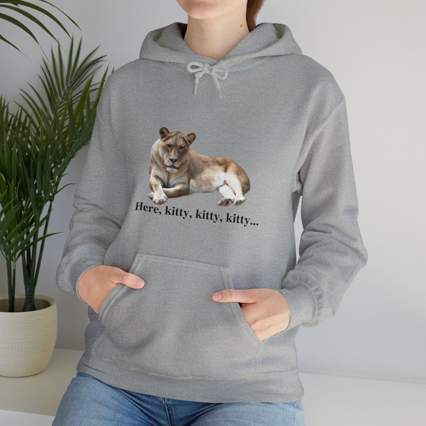 Unisex Lioness Big Cats Hooded Sweatshirt