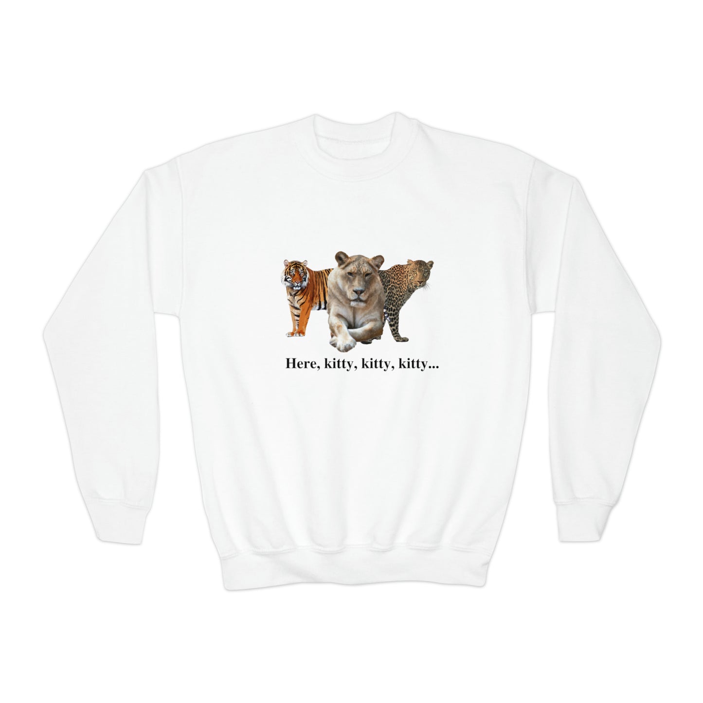 Youth Big Cats Lioness Crewneck Sweatshirt