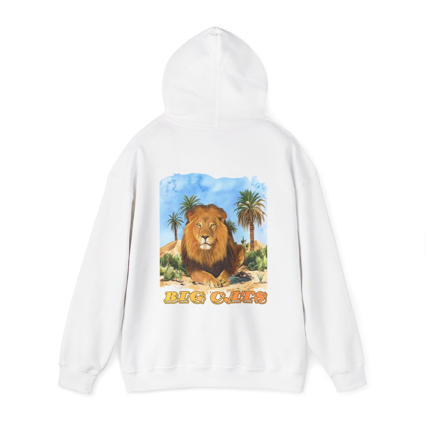 Men's Lion Big Cats Graphic Pullover Hoodie