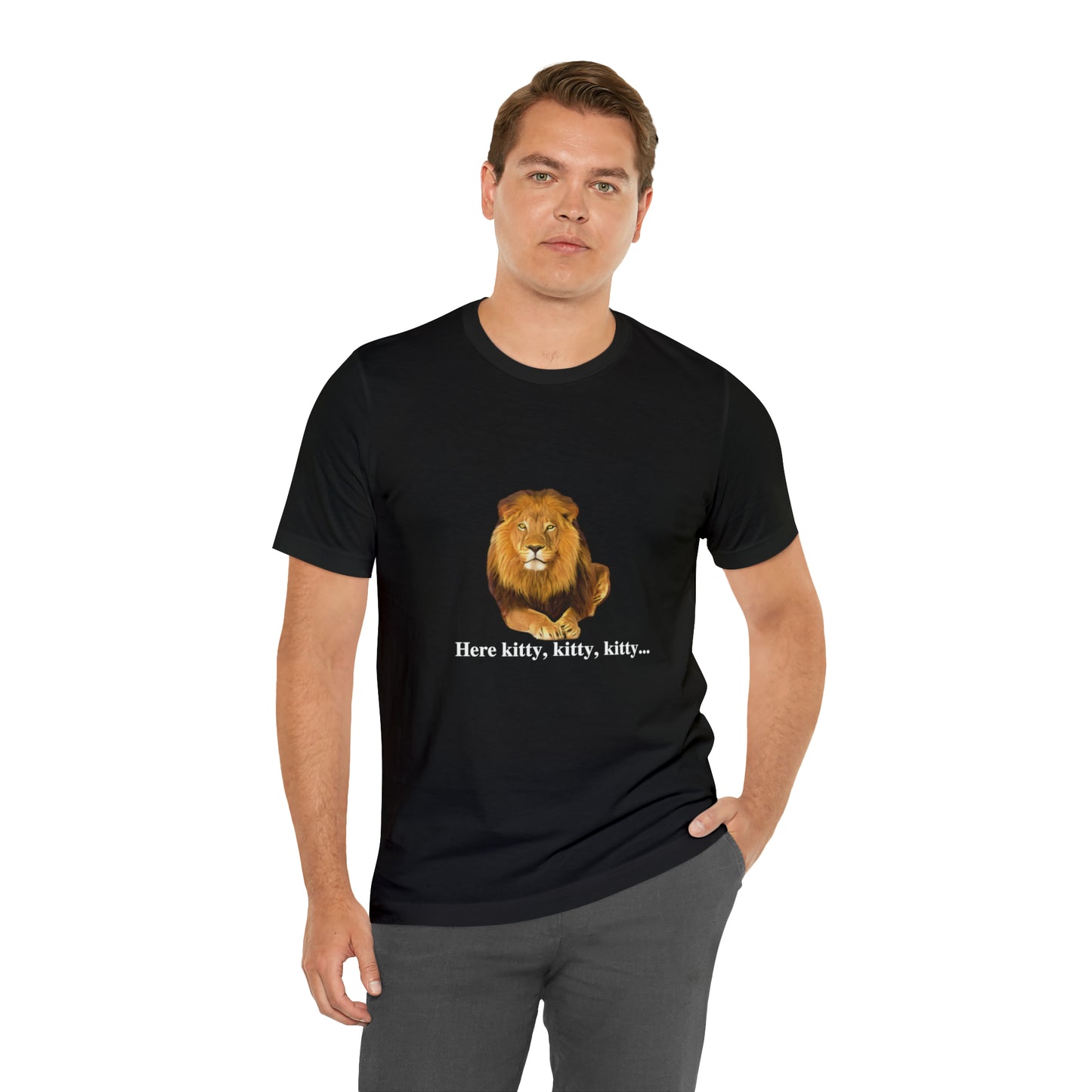 Unisex Lion Big Cats Short Sleeve Tee