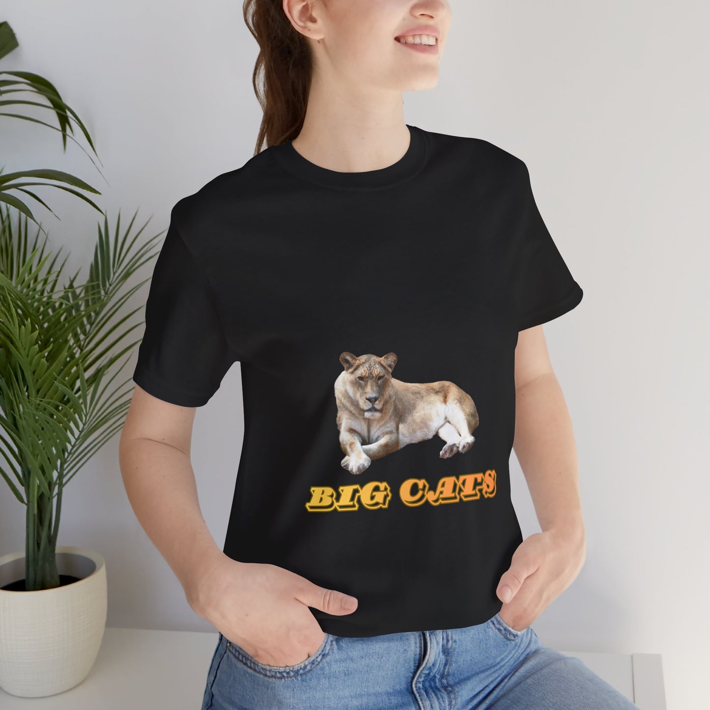 Unisex Lioness Big Cats Short Sleeve Tee