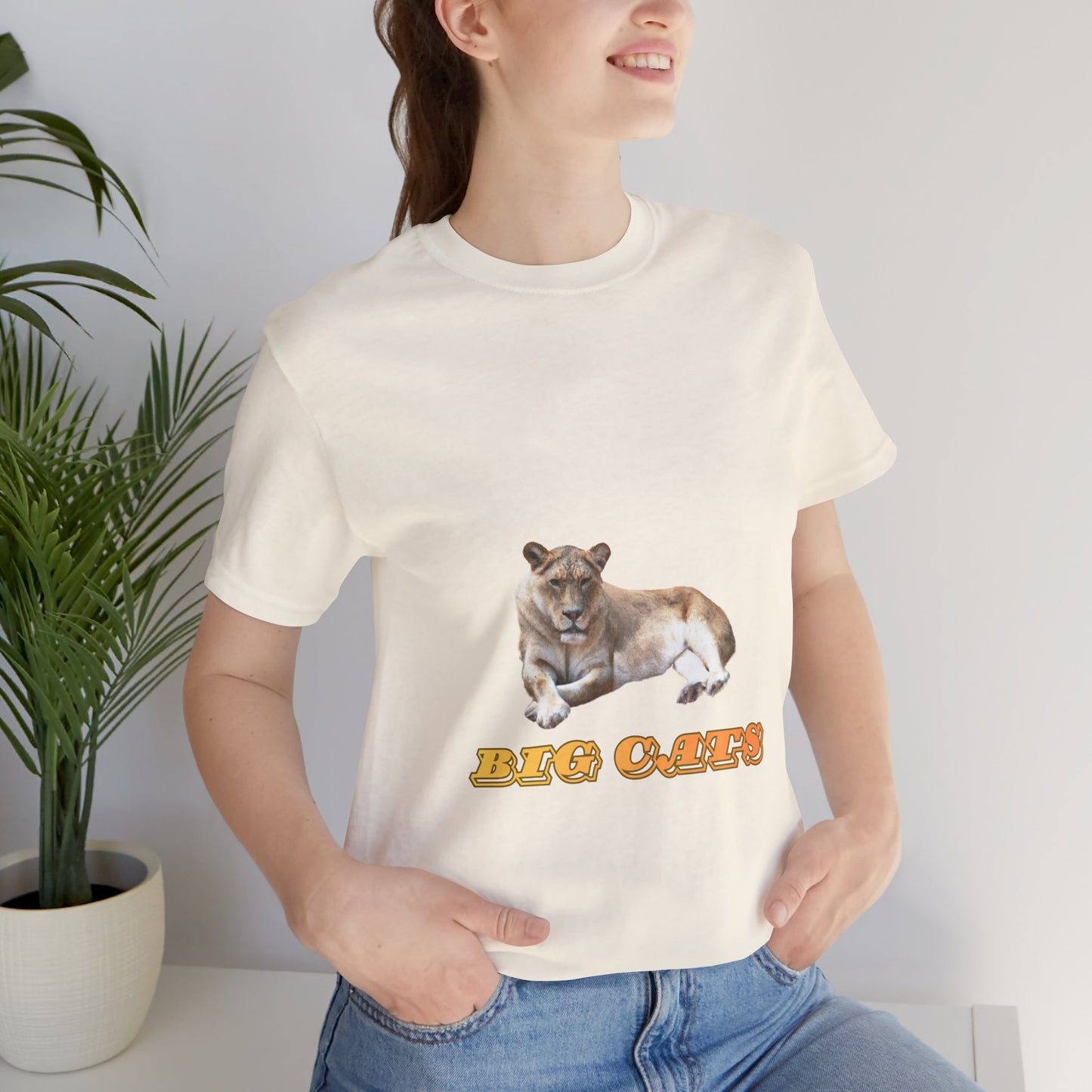 Unisex Lioness Big Cats Short Sleeve Tee