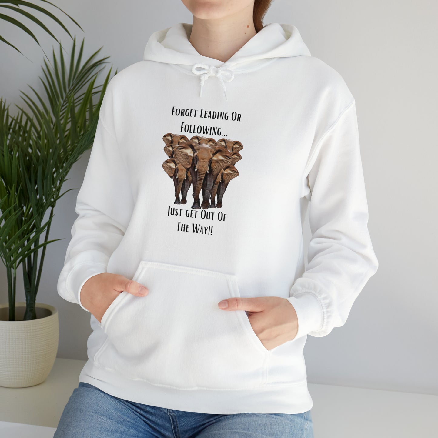 Unisex Elephant Hooded Sweatshirt