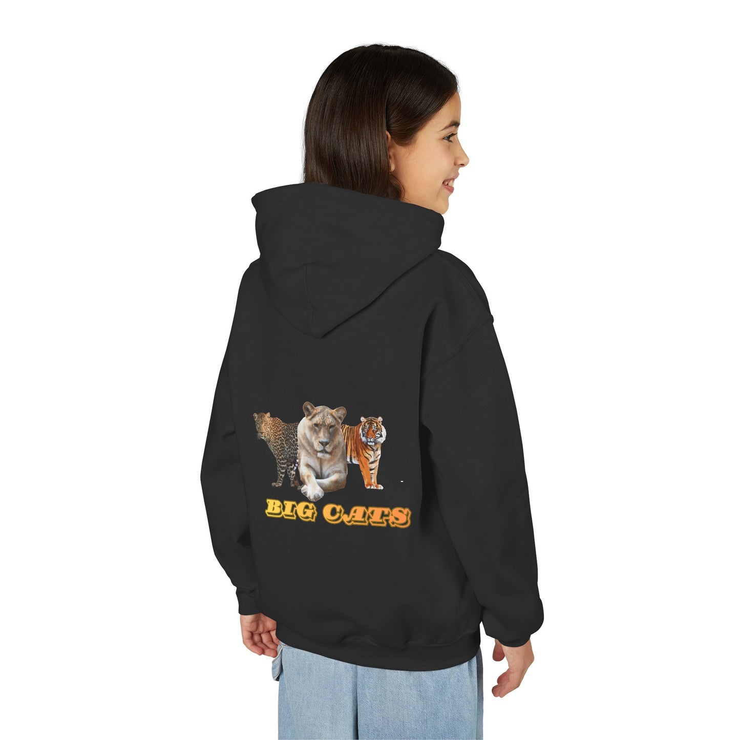 Youth Big Cats Lioness Hooded Sweatshirt