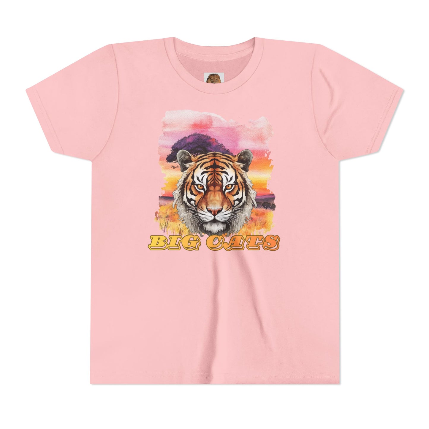 Girl's Tiger Big Cats Short Sleeve Tee
