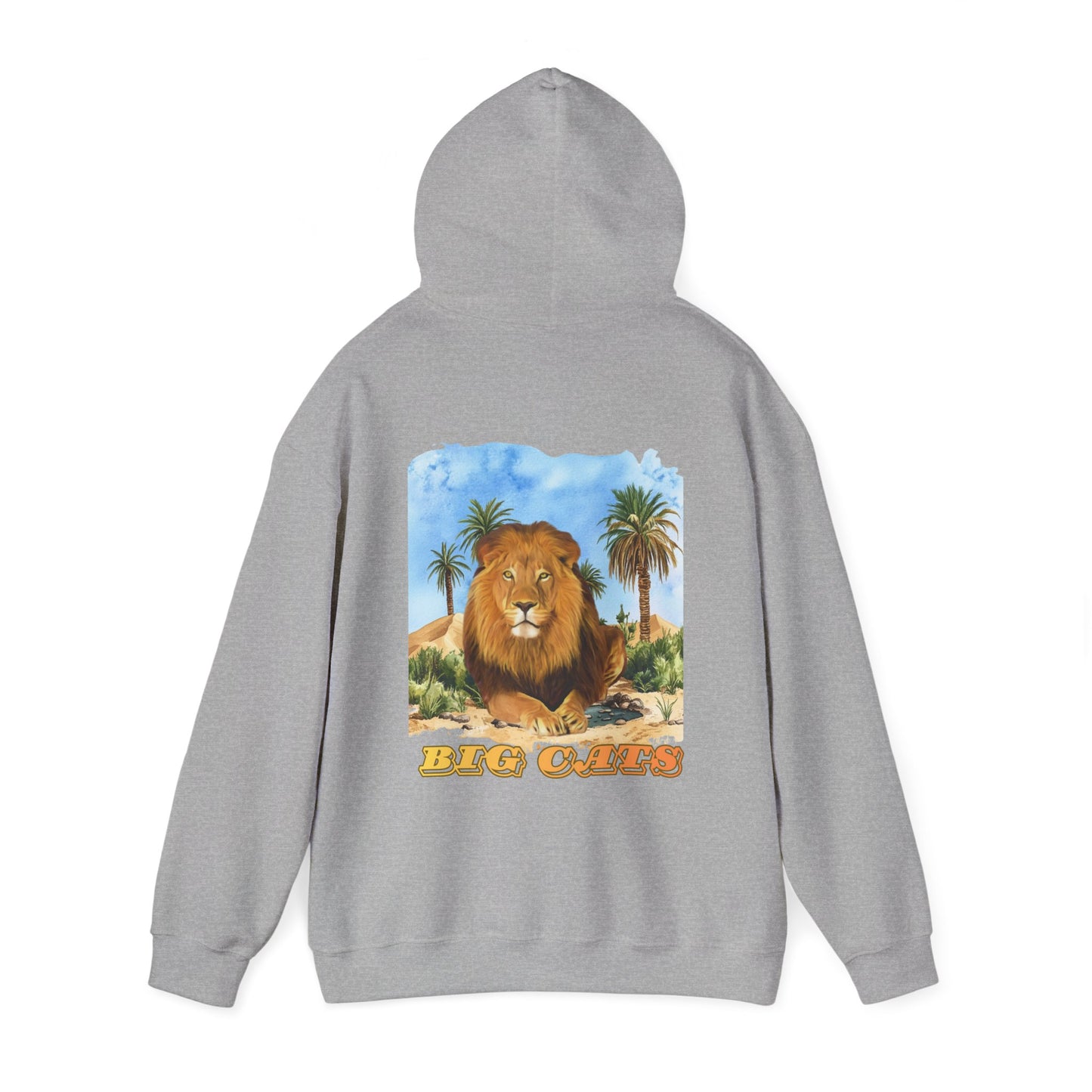 Men's Lion Big Cats Graphic Pullover Hoodie