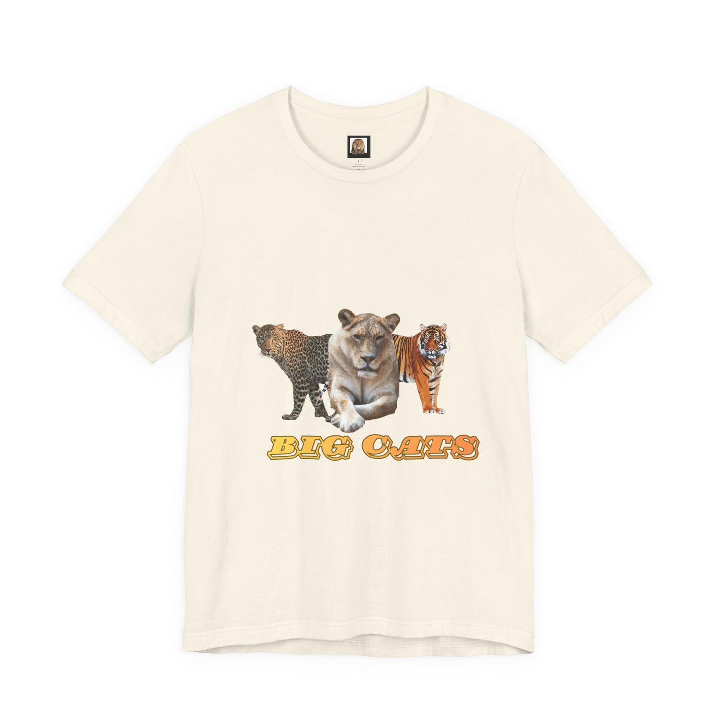 Unisex Big Cats Lioness Short Sleeve Tee