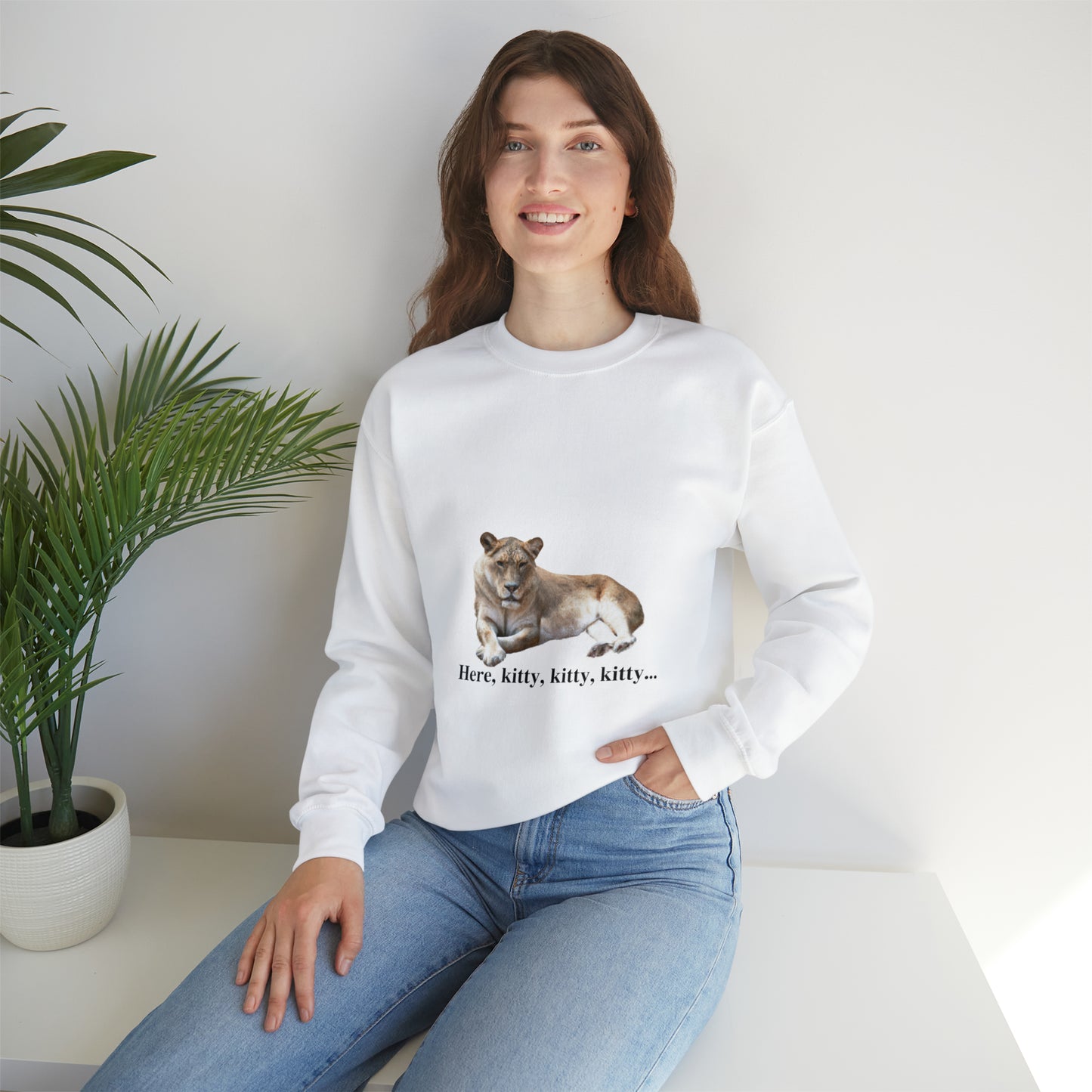 Unisex Lioness Big Cats Crewneck Sweatshirt