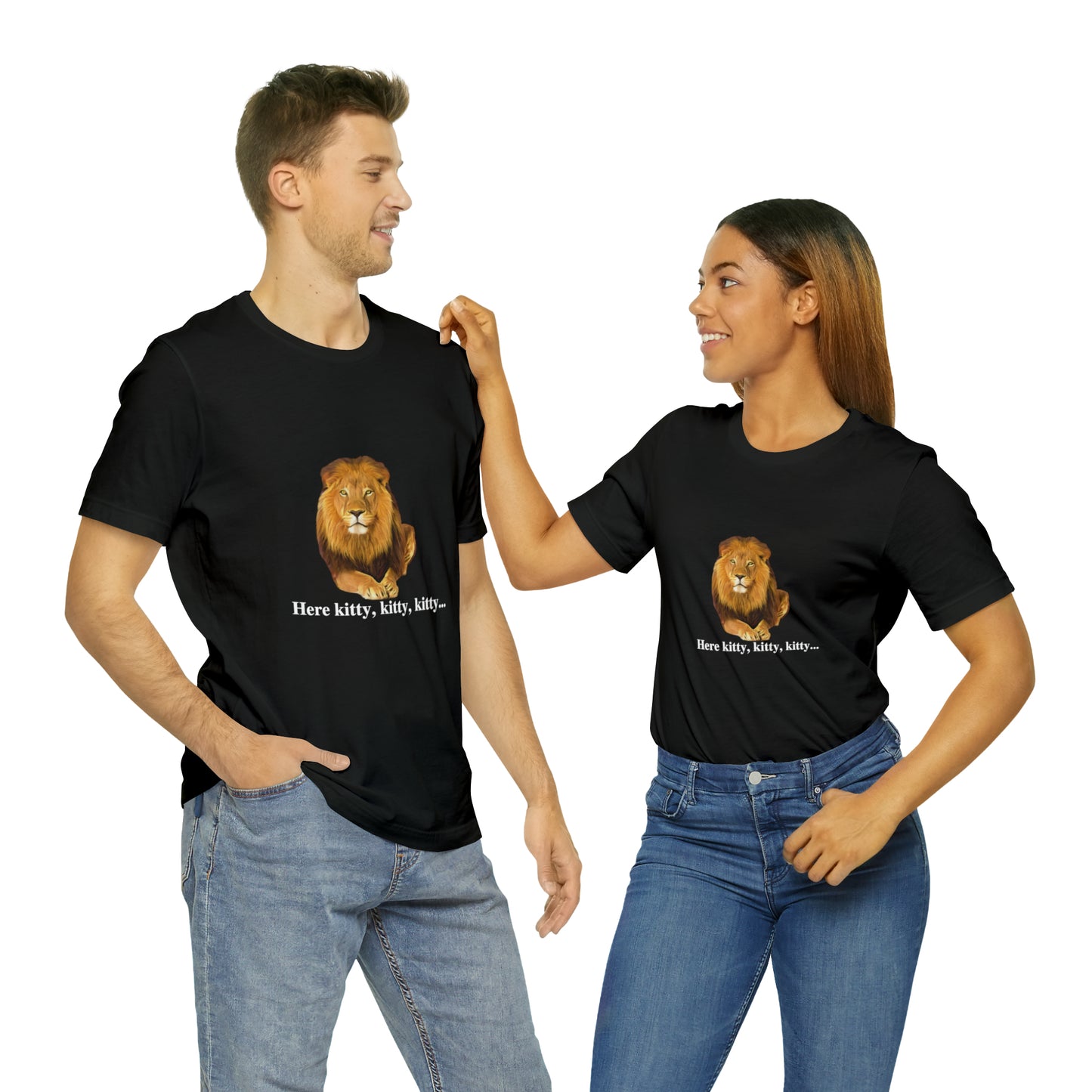 Unisex Lion Big Cats Short Sleeve Tee