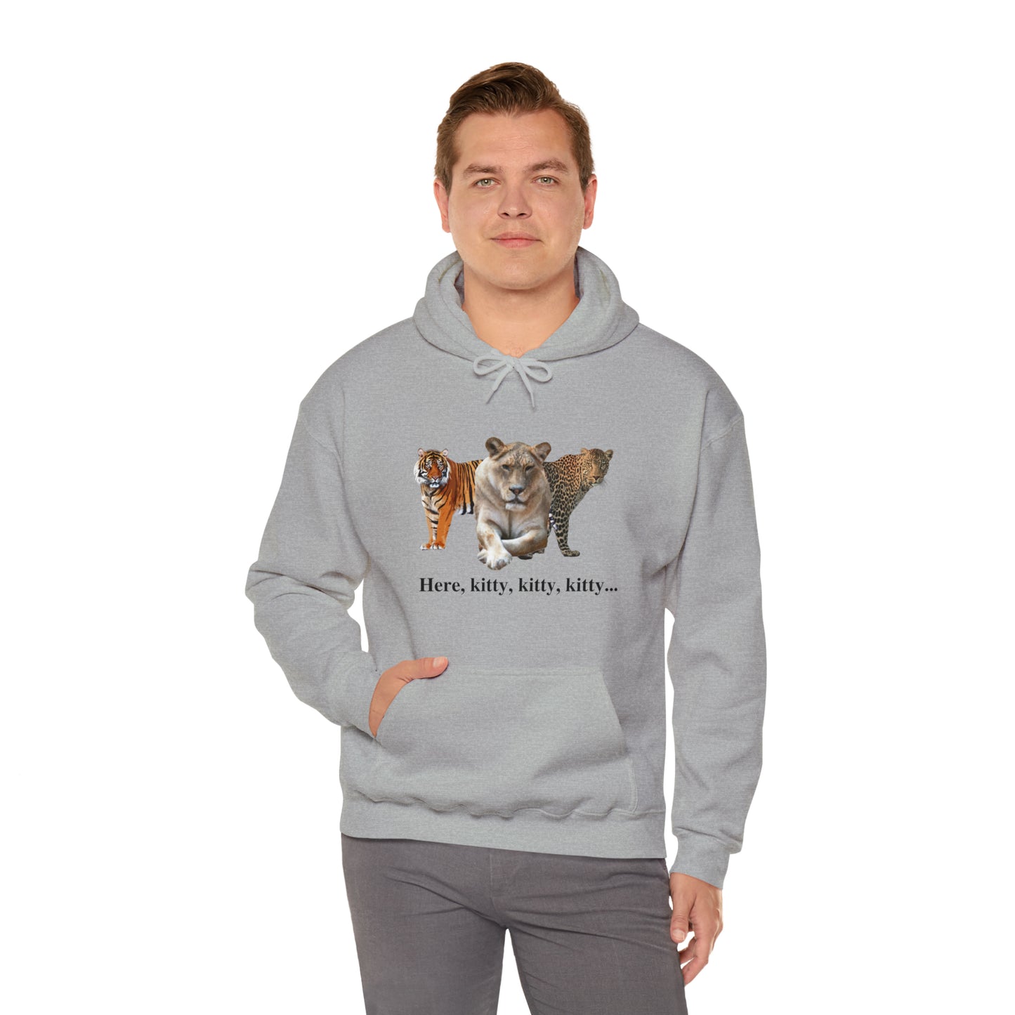 Unisex Big Cats Lioness Hooded Sweatshirt