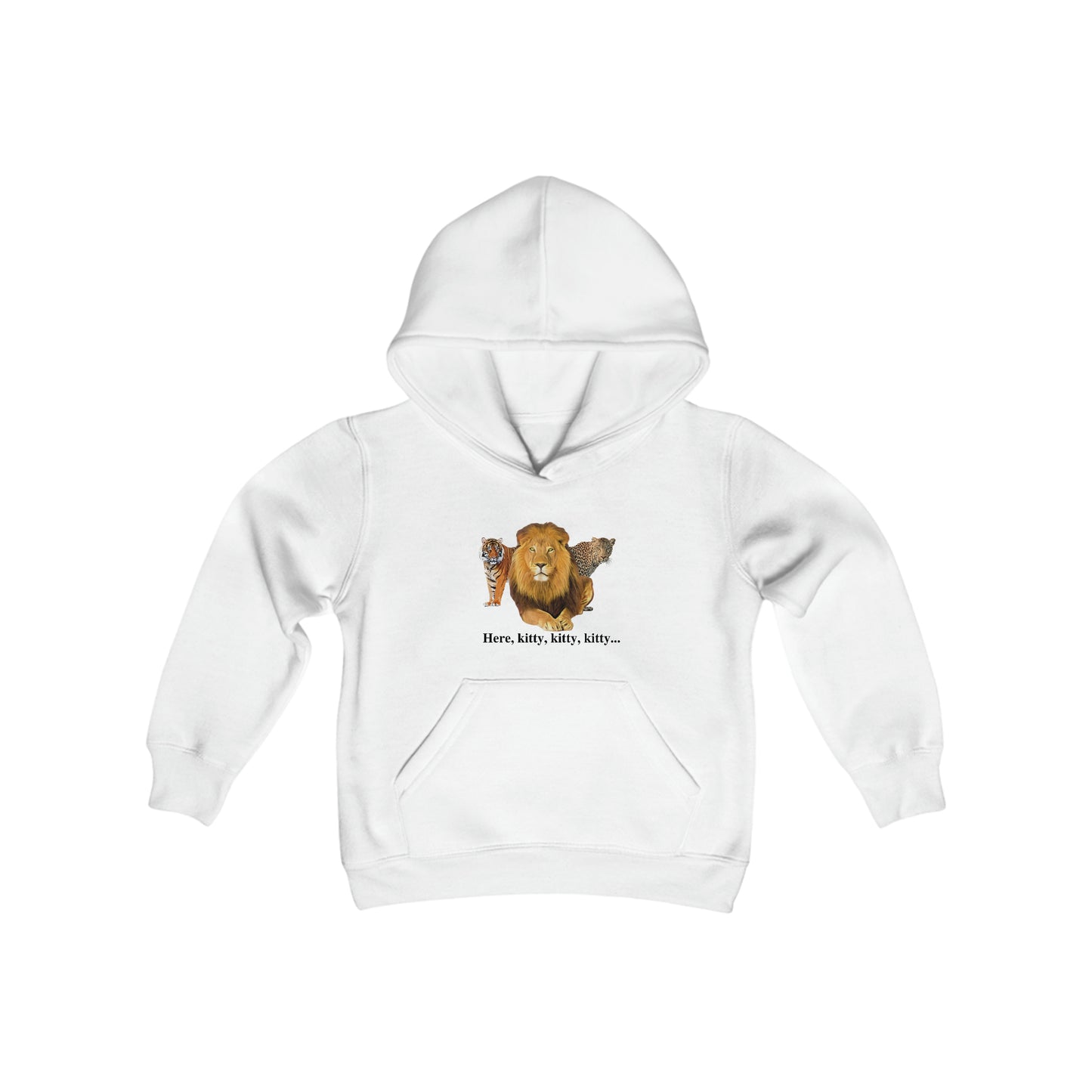 Youth Big Cats Lion Hooded Sweatshirt