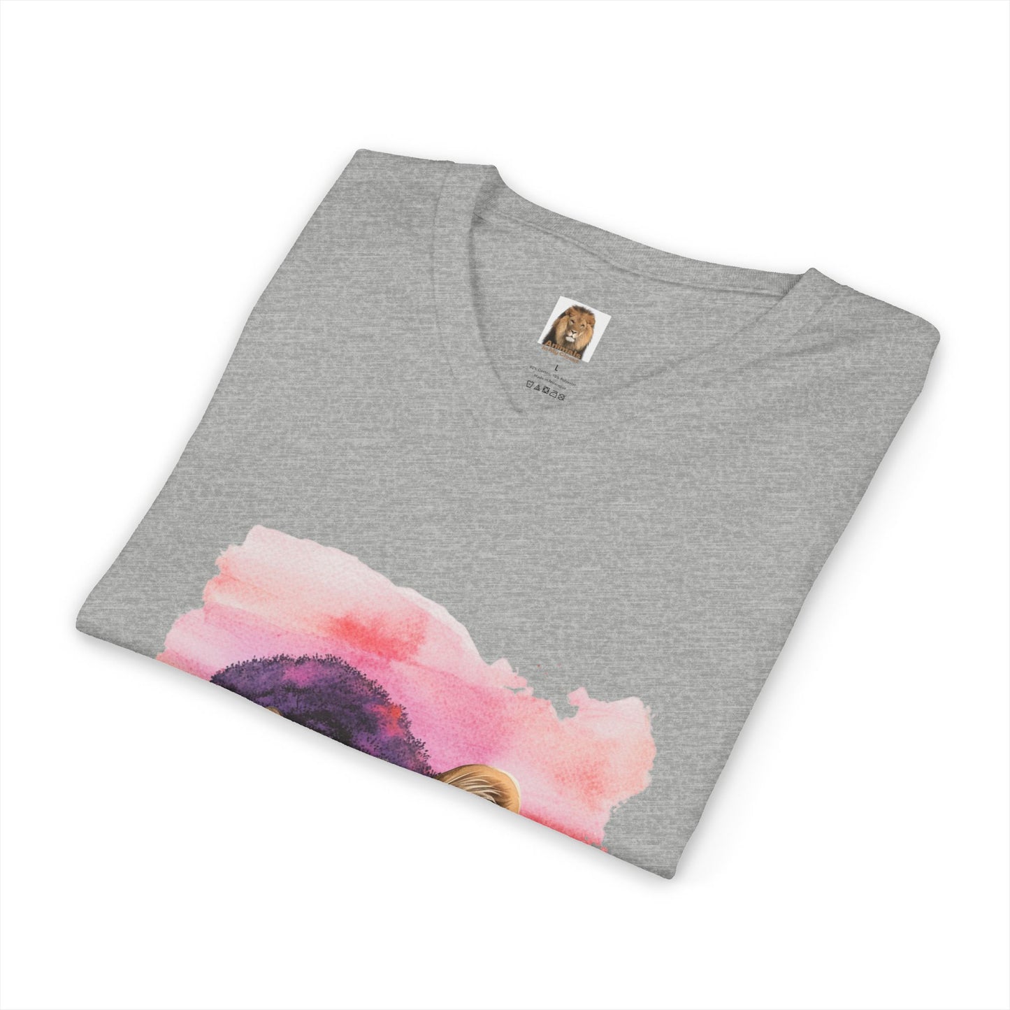 Women's Cheetah Big Cats V-Neck Tee