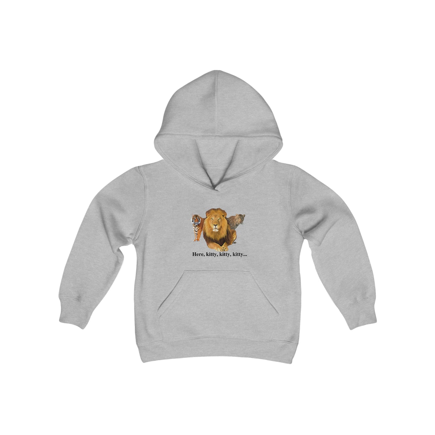 Youth Big Cats Lion Hooded Sweatshirt