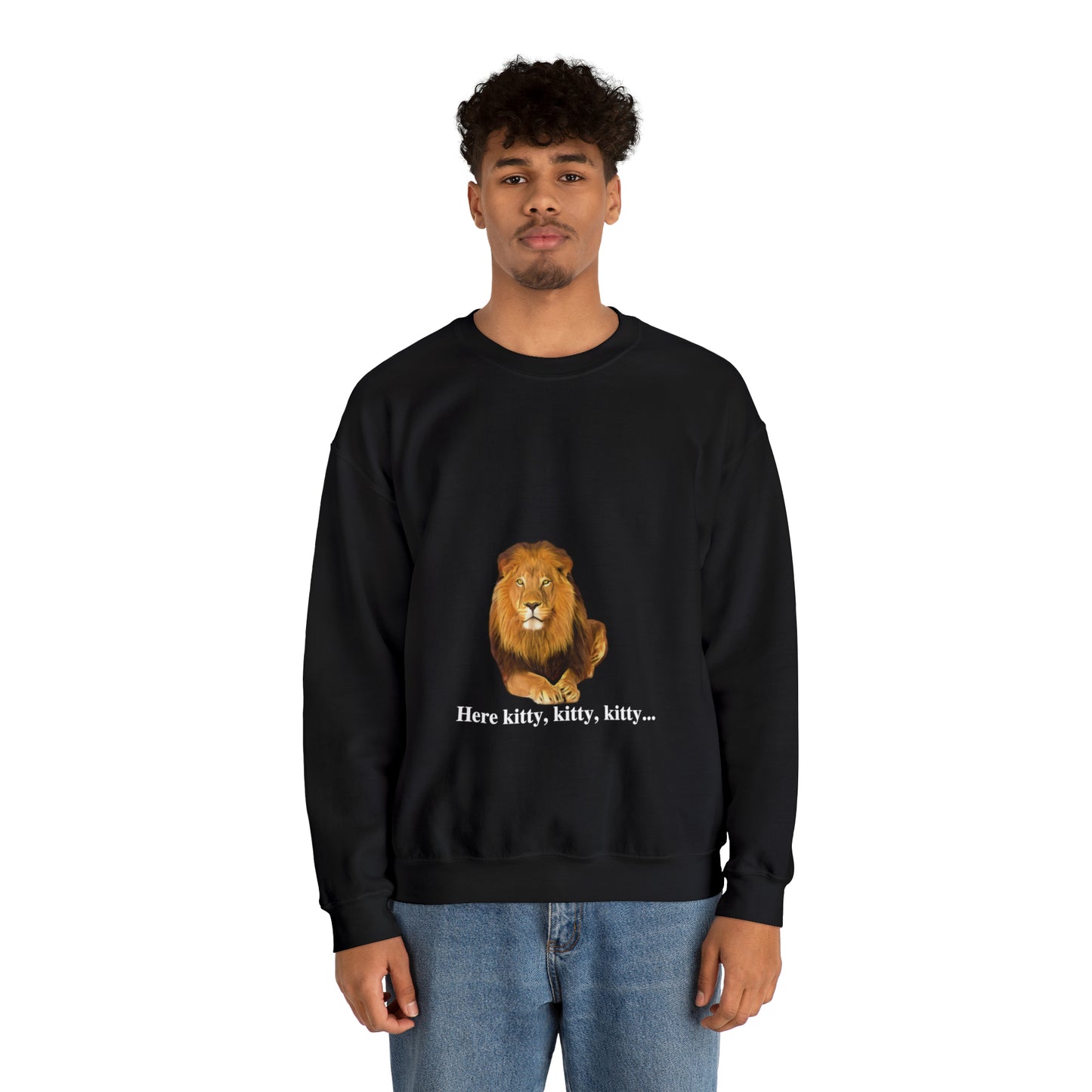 Unisex Lion Big Cats Crewneck Sweatshirt