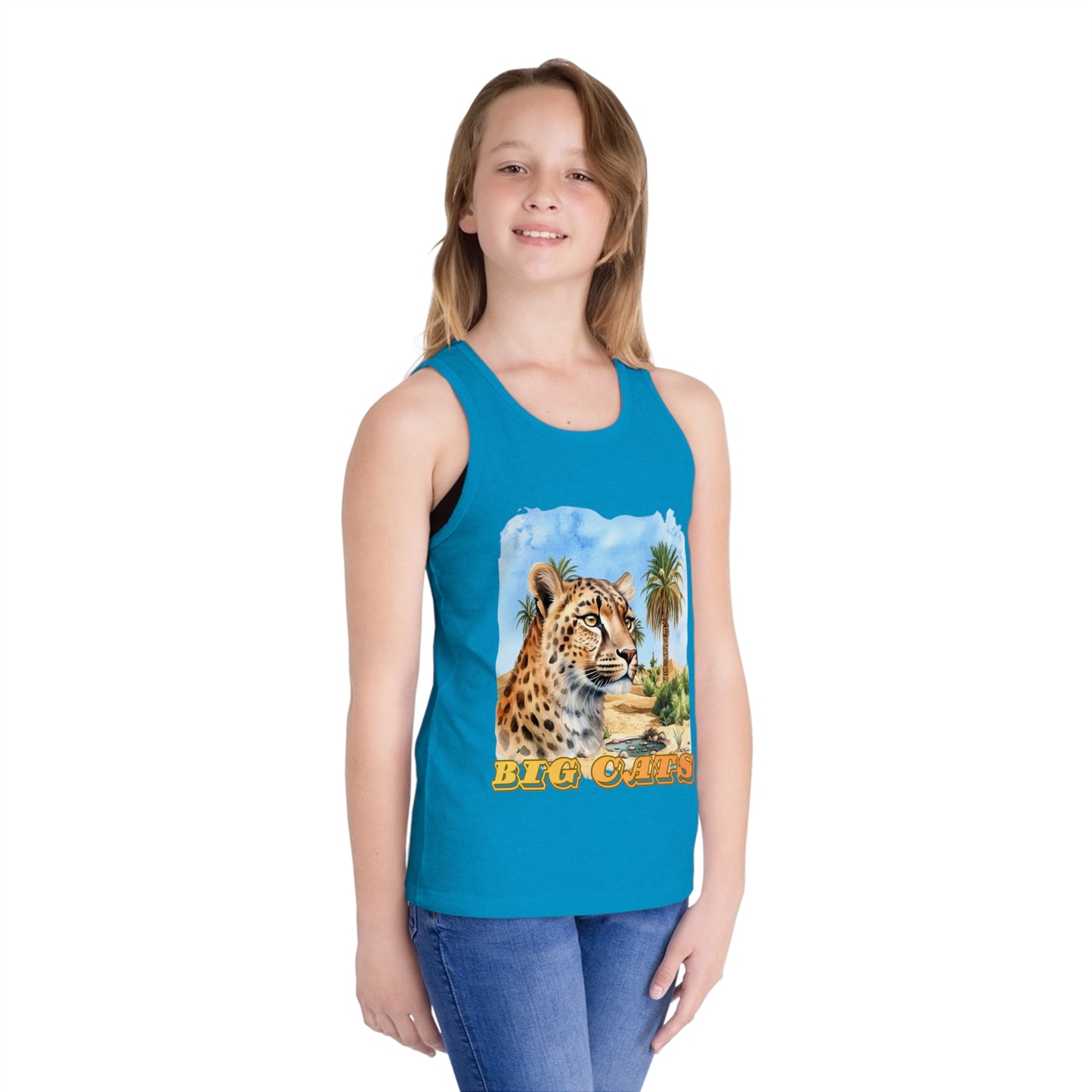 Kid's Vintage Big Cats Cheetah Tank Top