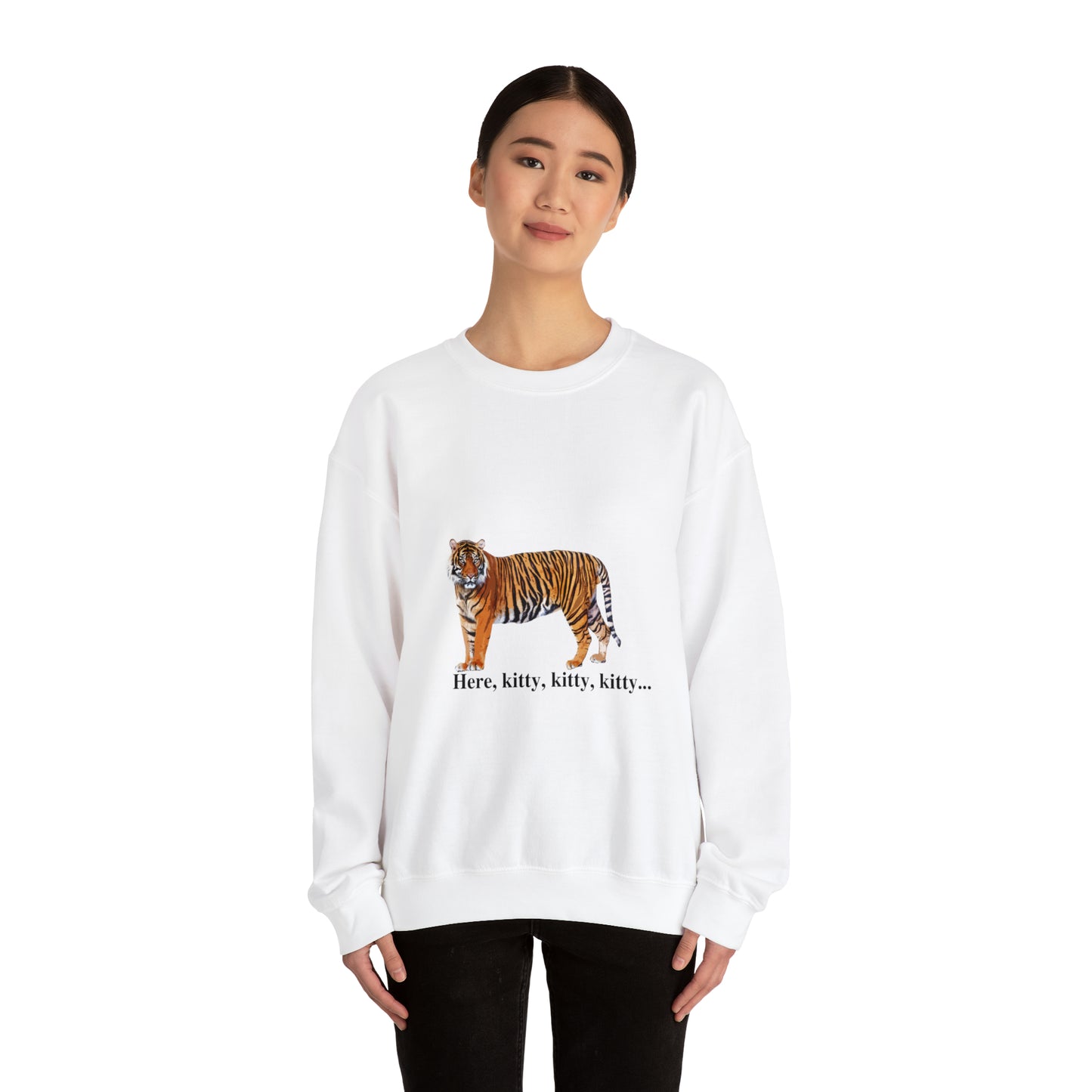 Unisex Tiger Big Cats Crewneck Sweatshirt