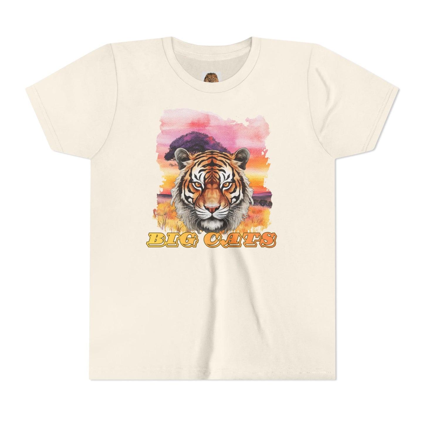 Girl's Tiger Big Cats Short Sleeve Tee