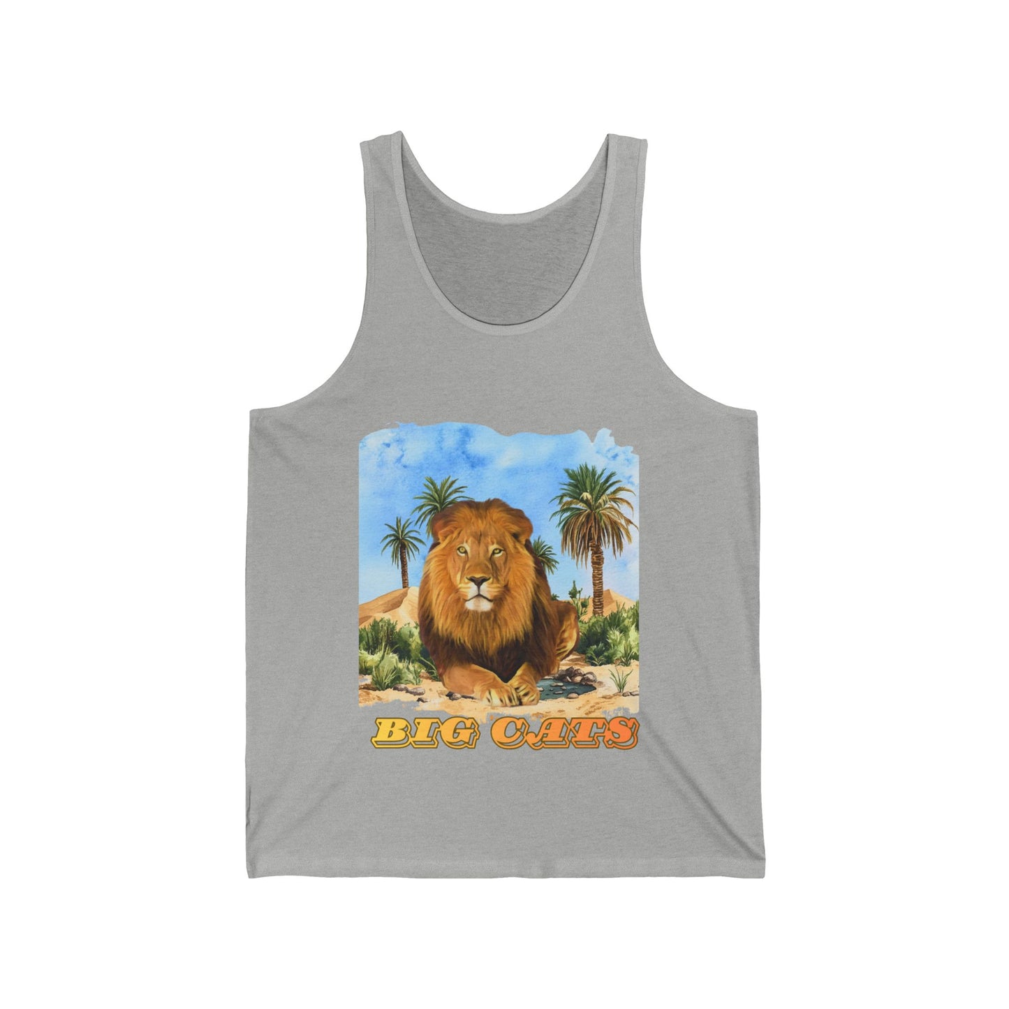 Men's Big Cats Lion Graphic Tank Top