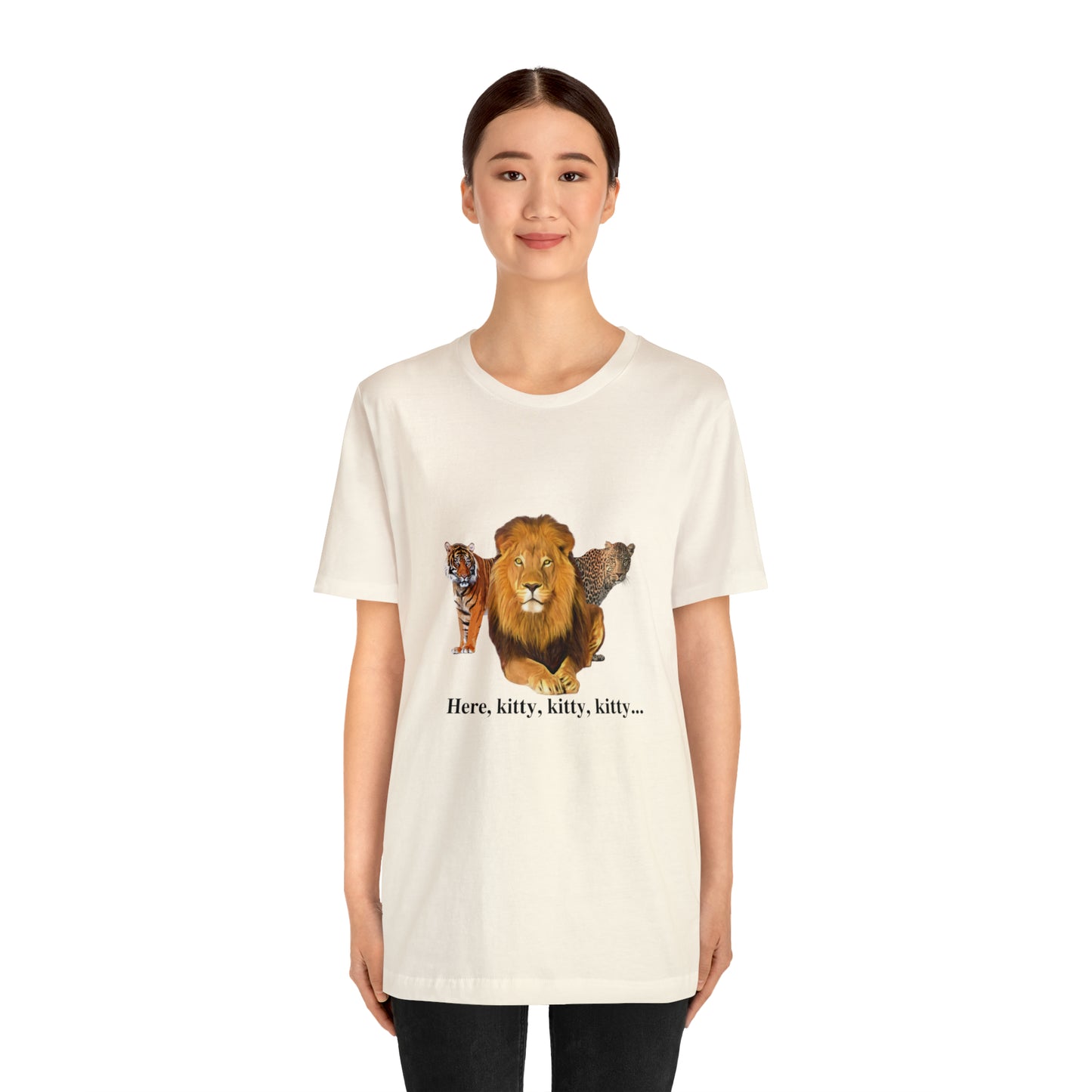 Unisex Big Cats Lion Short Sleeve Tee