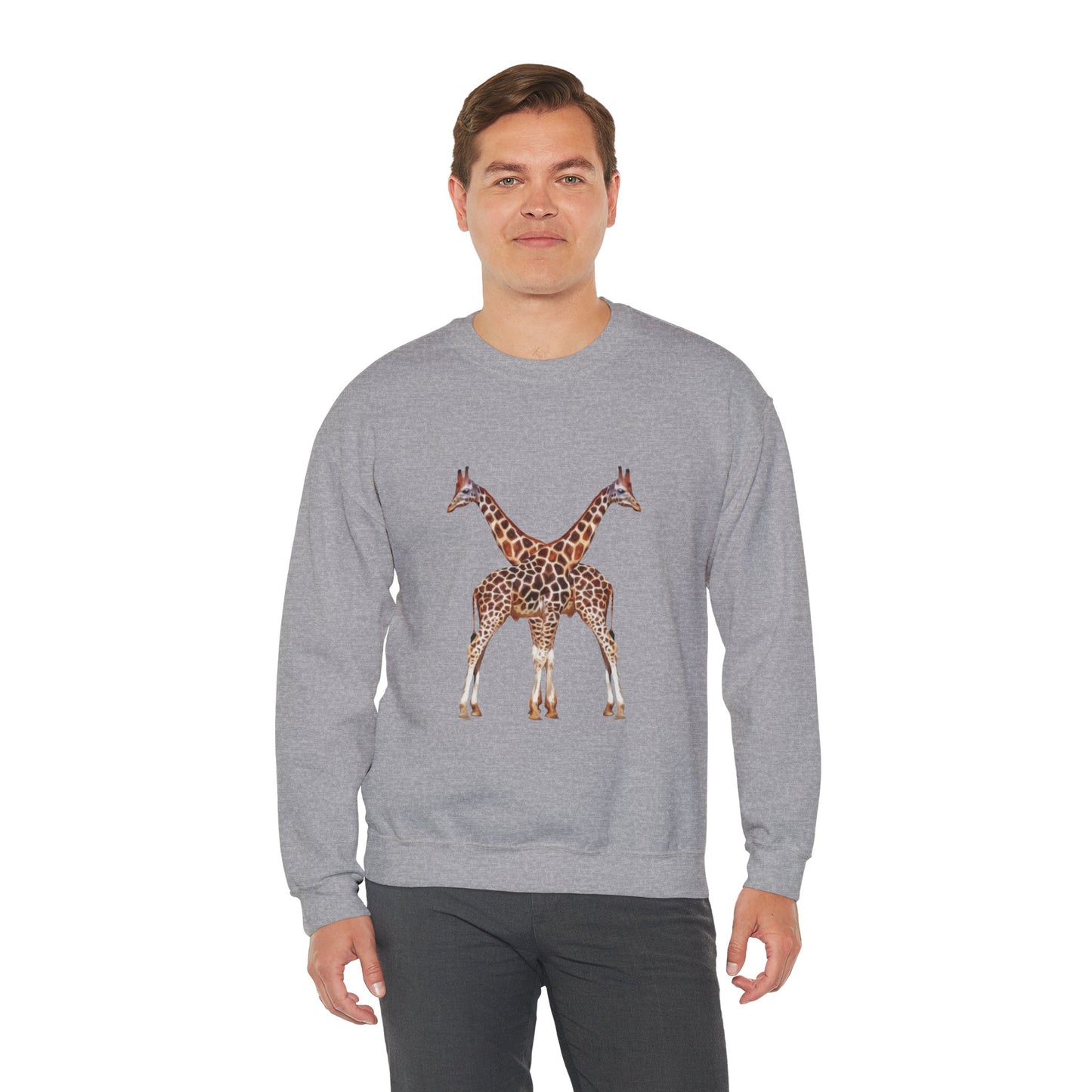 Giraffe Couple Crewneck Sweatshirt For Animal Lovers