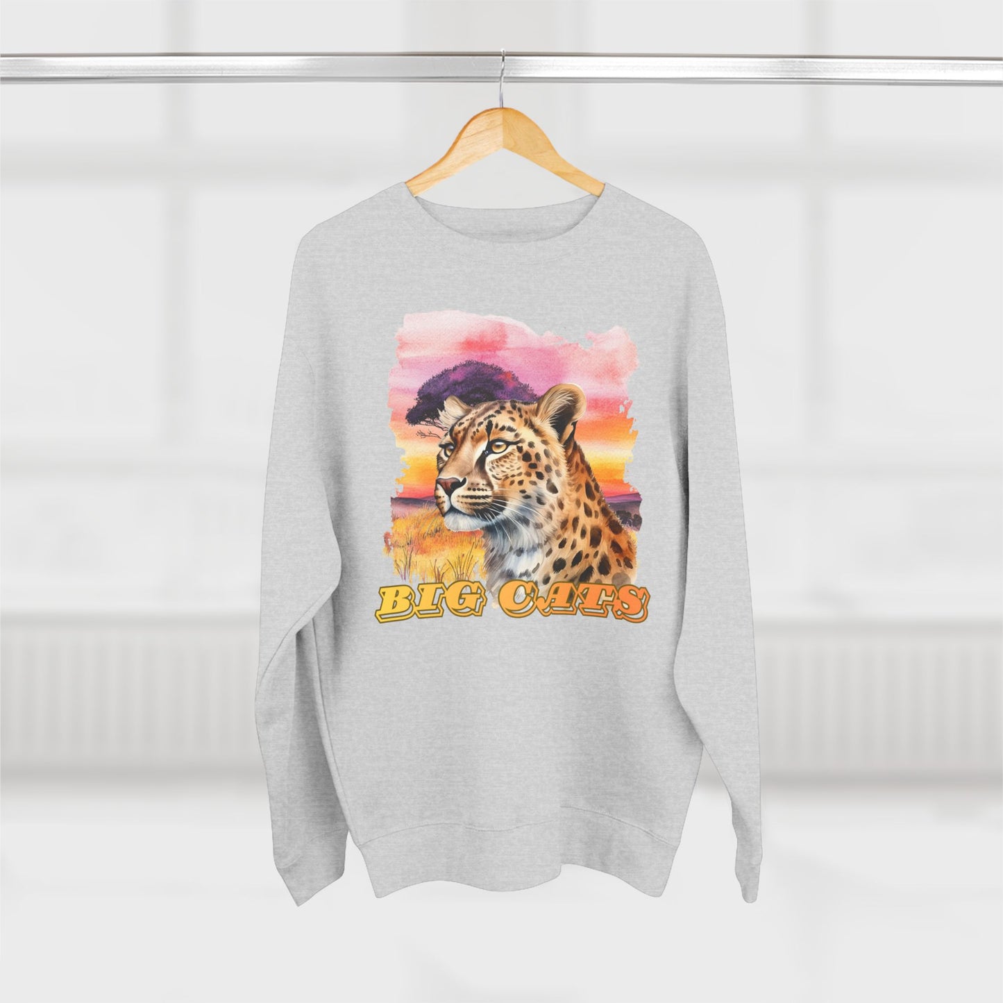 Women's Big Cats Cheetah Premium Crewneck Sweatshirt