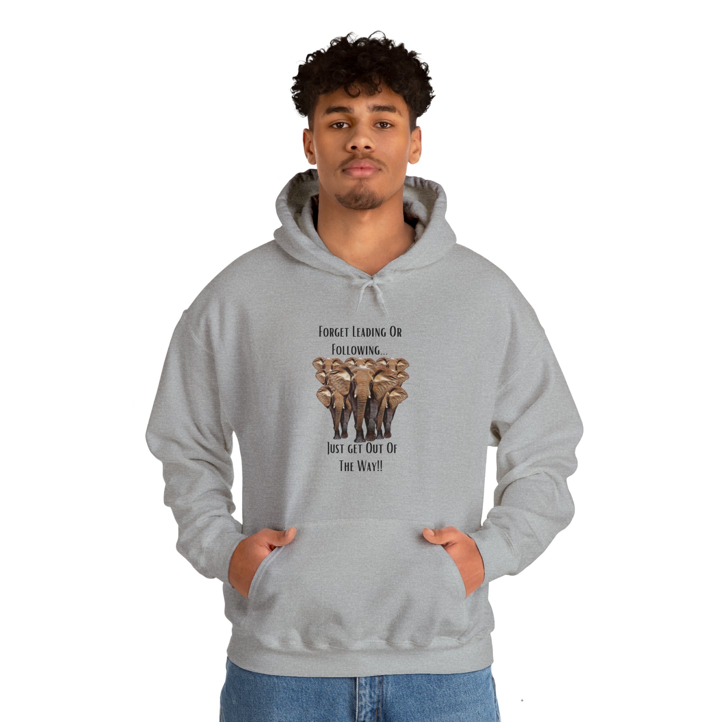 Unisex Elephant Hooded Sweatshirt