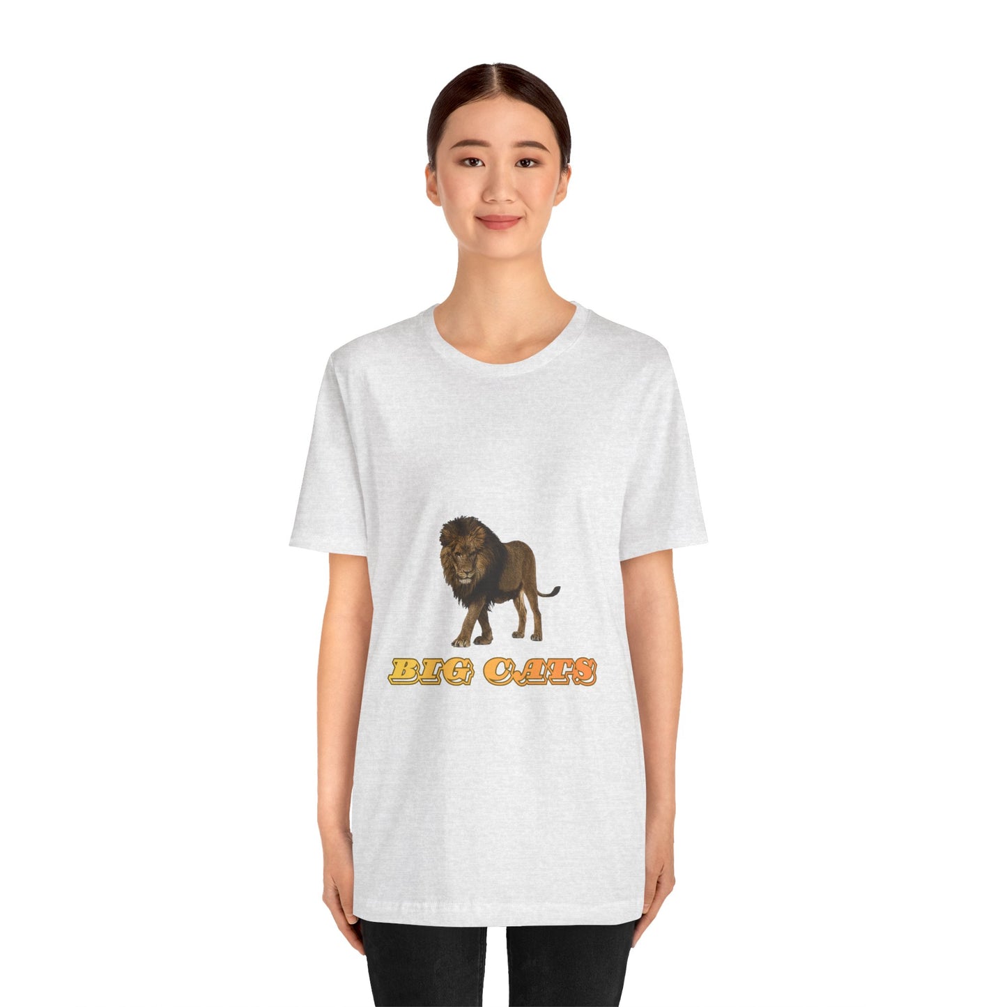Unisex Lion Big Cats Short Sleeve Tee