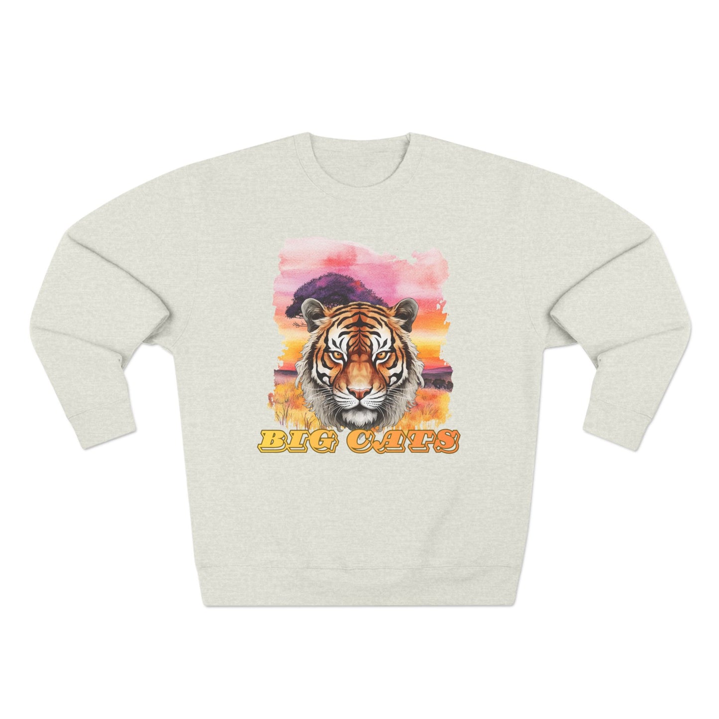 Women's Big Cats Tiger Premium Crewneck Sweatshirt