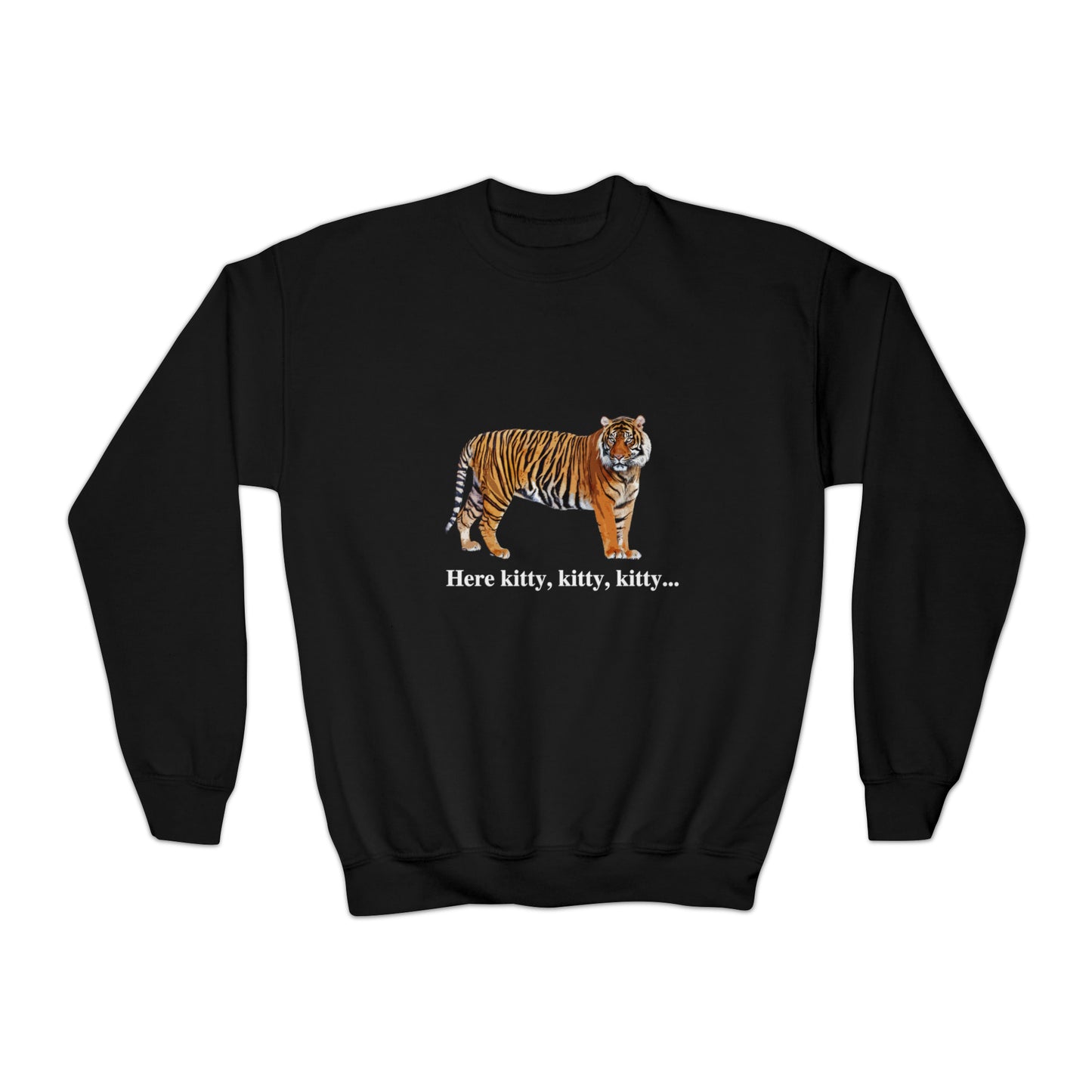 Youth Tiger Big Cats Crewneck Sweatshirt