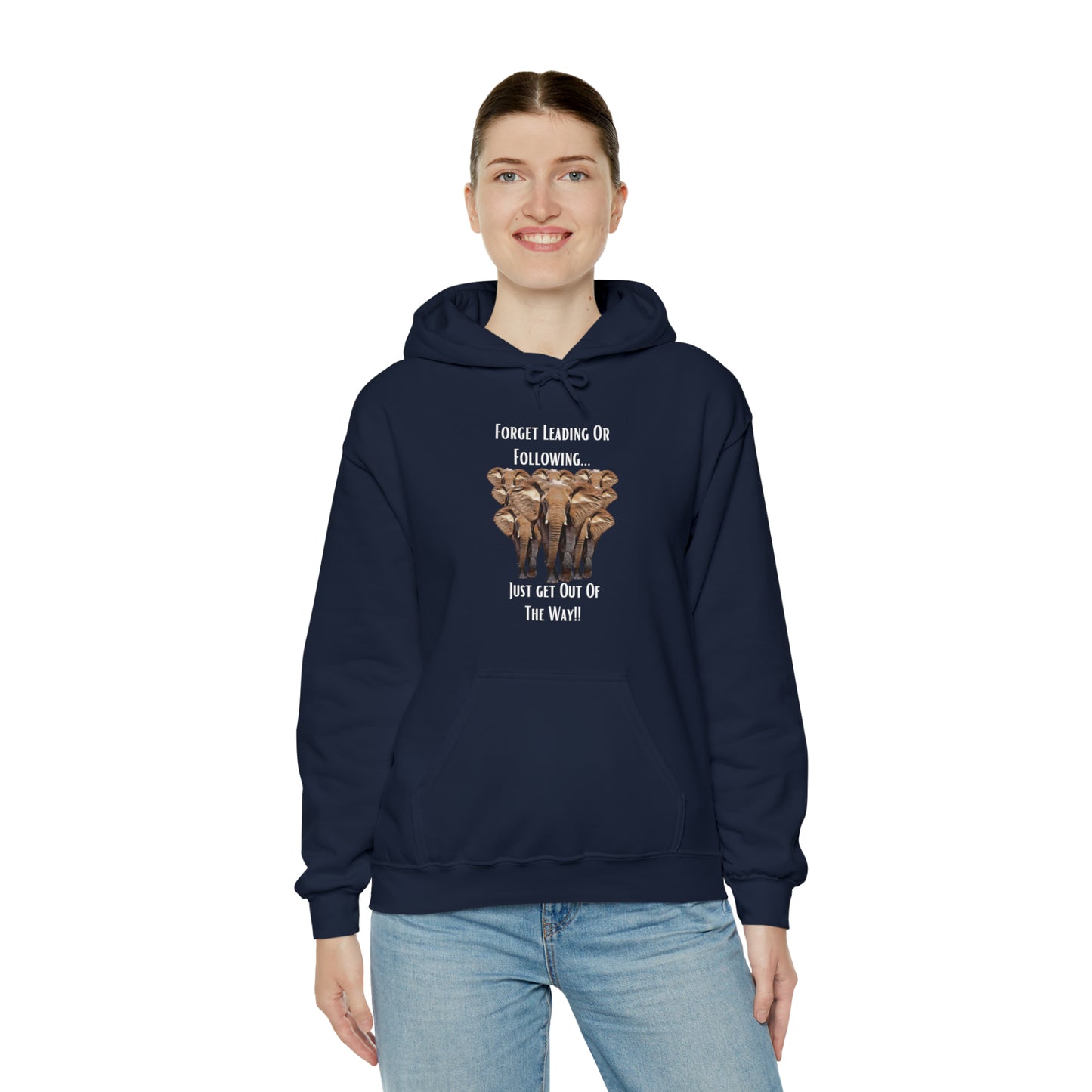 Unisex Elephant Hooded Sweatshirt