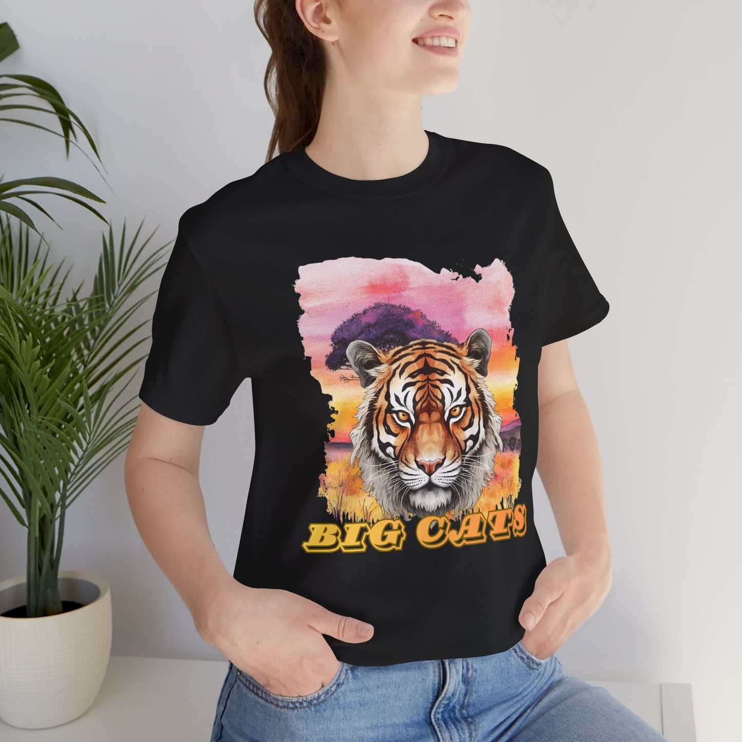 Women's Tiger Big Cats Short Sleeve Tee