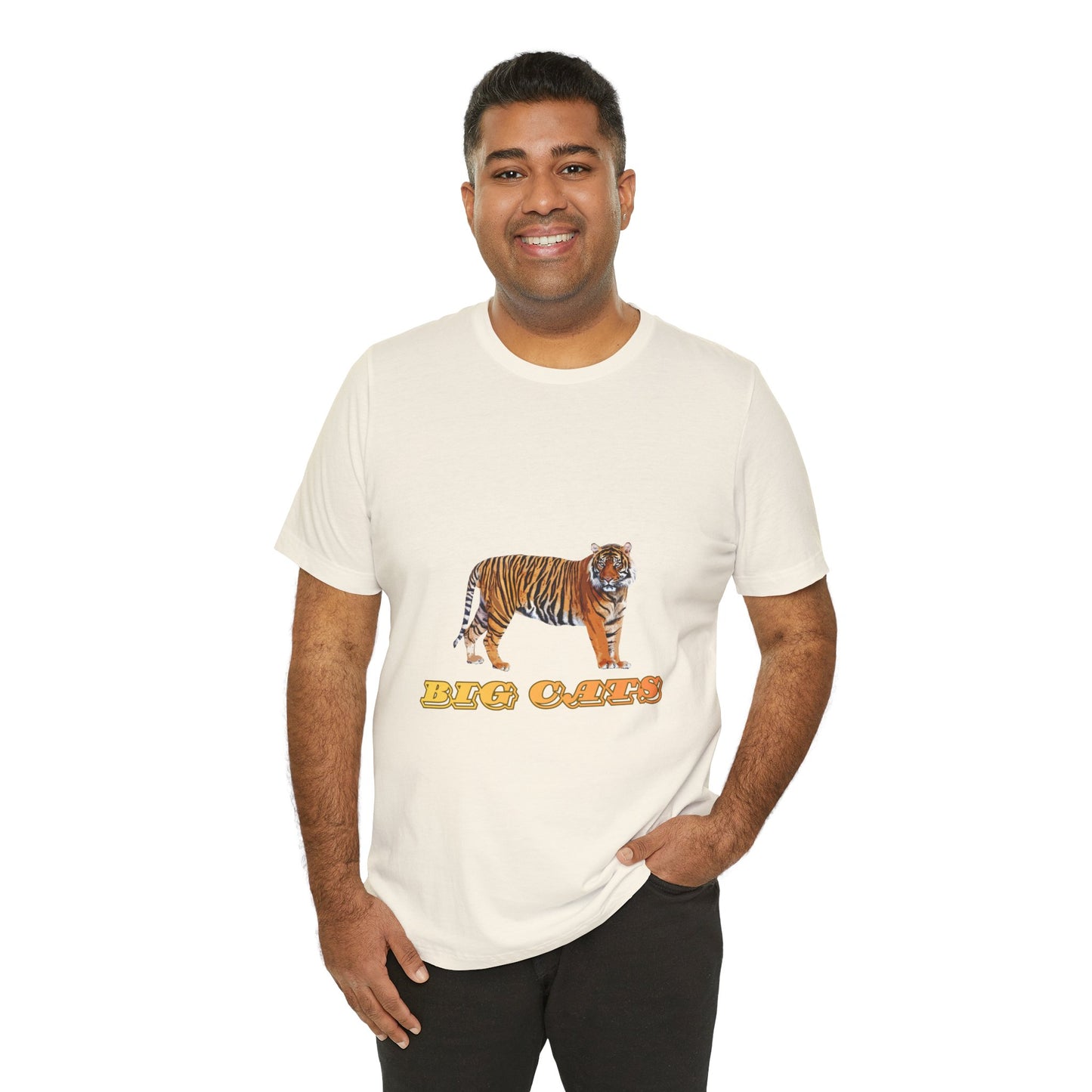 Unisex Tiger Big Cats Short Sleeve Tee