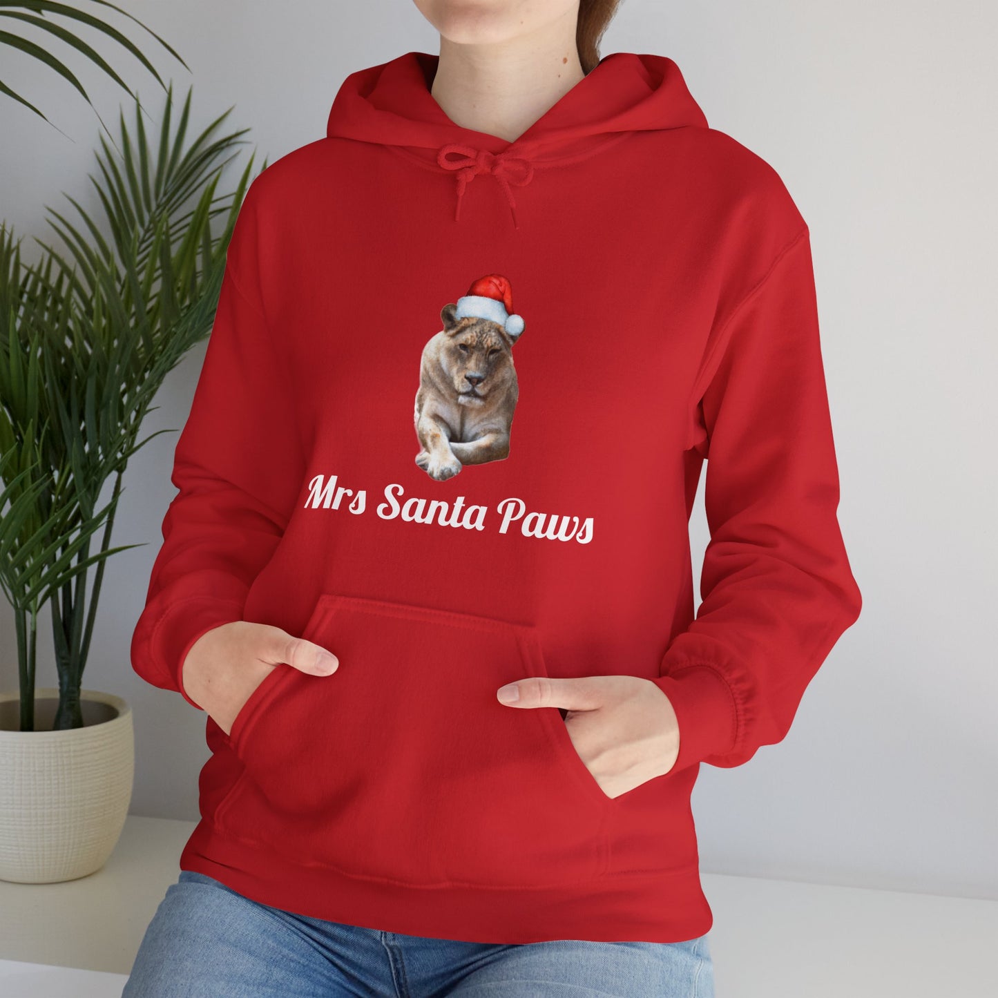 Womens' Mrs. Santa Paws Hooded Sweatshirt